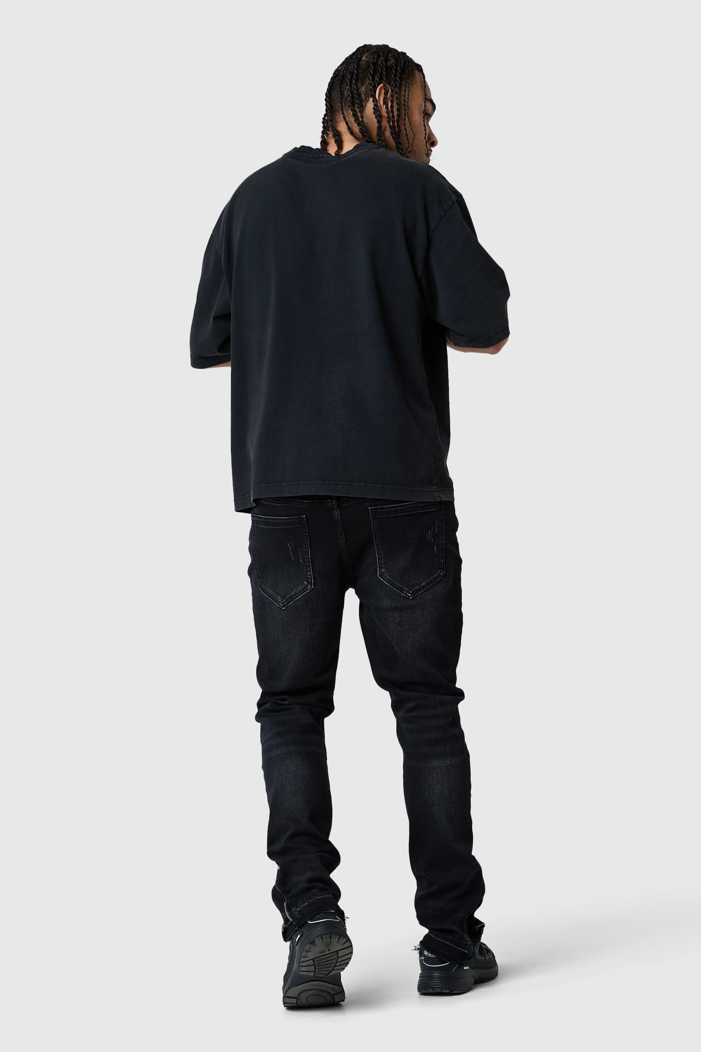 Cherub Tee - Black Acid Wash - Image 6