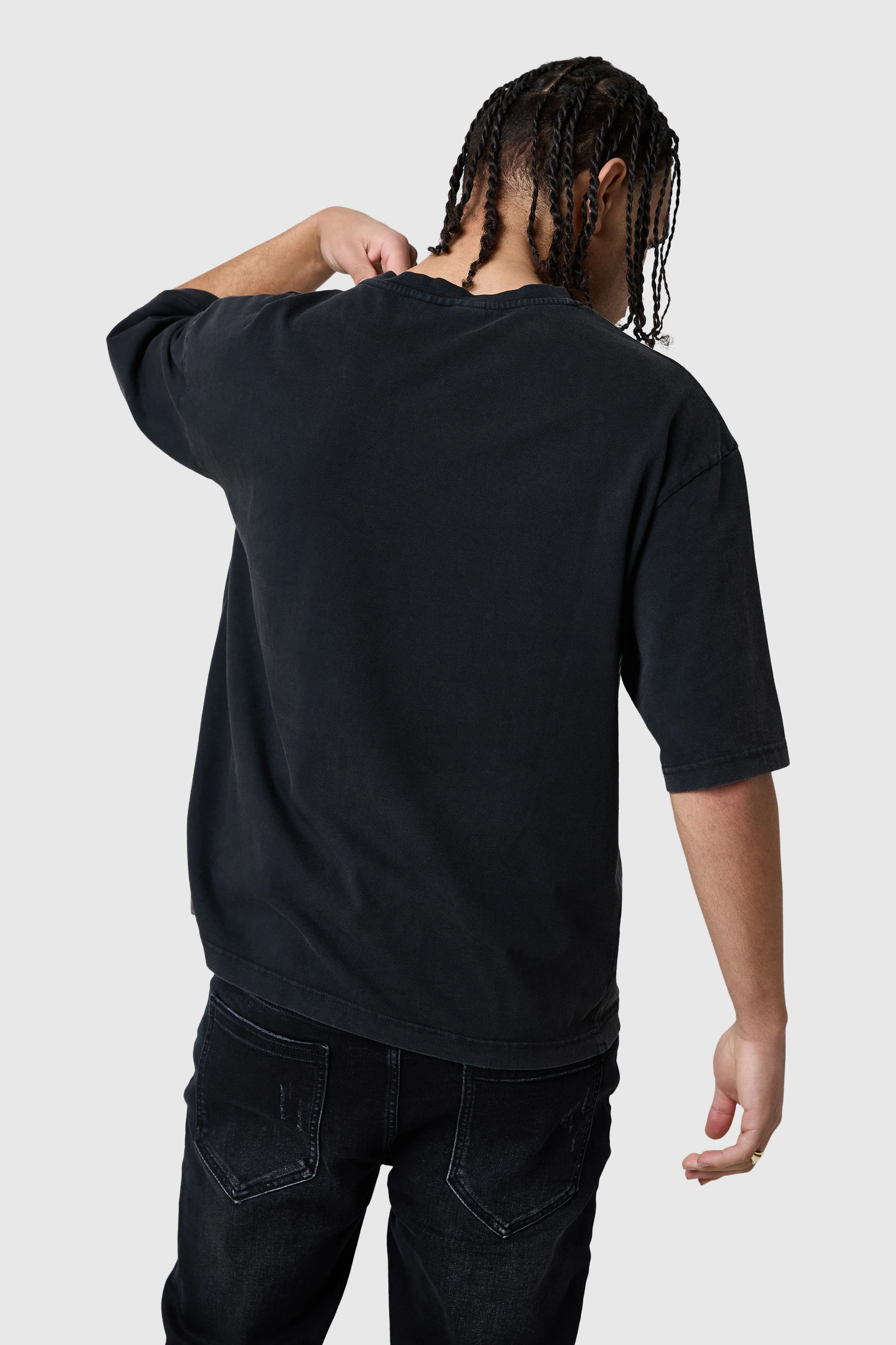 Cherub Tee - Black Acid Wash - Image 7