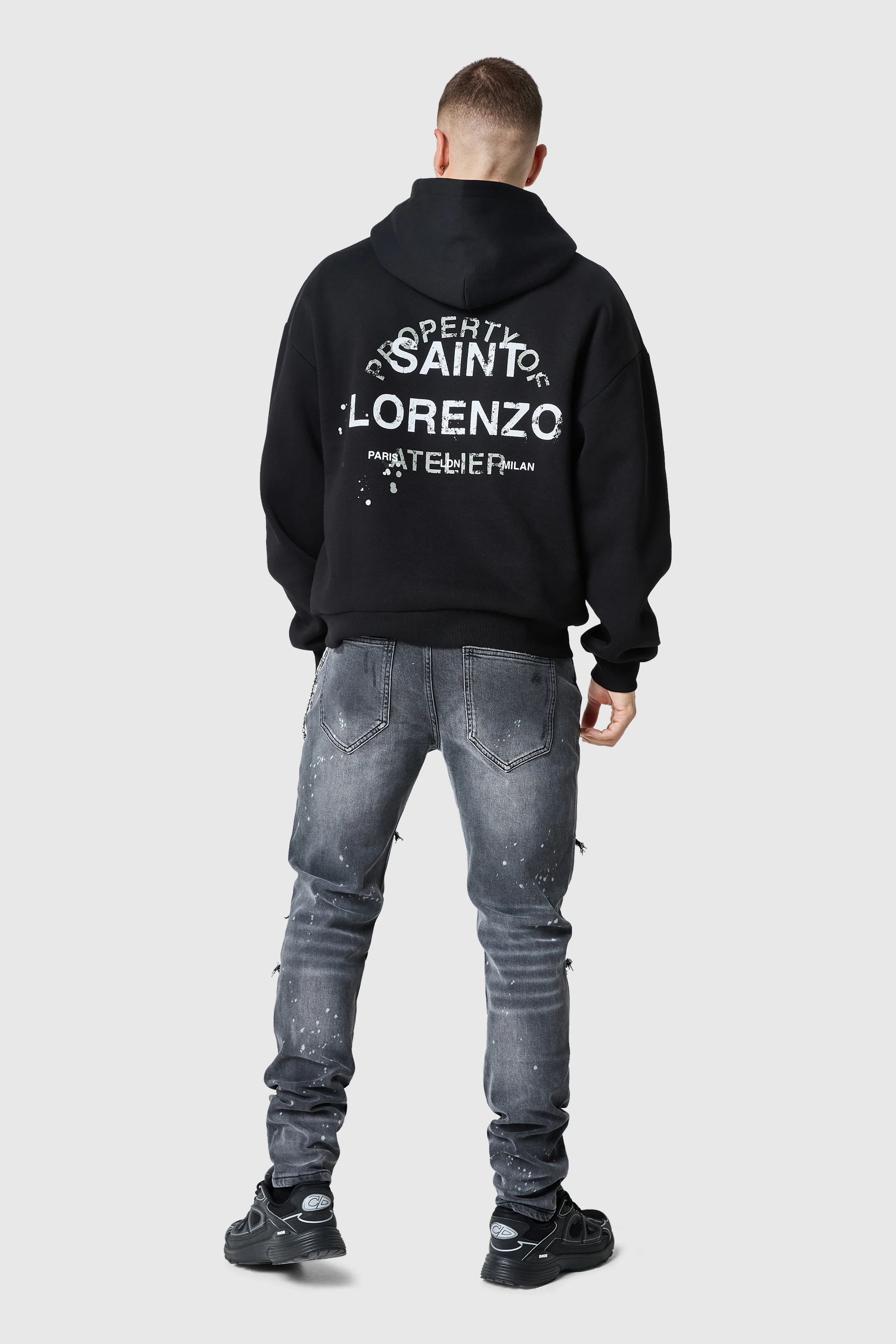 Diamante Slim Dillon Jean - Charcoal - Image 9