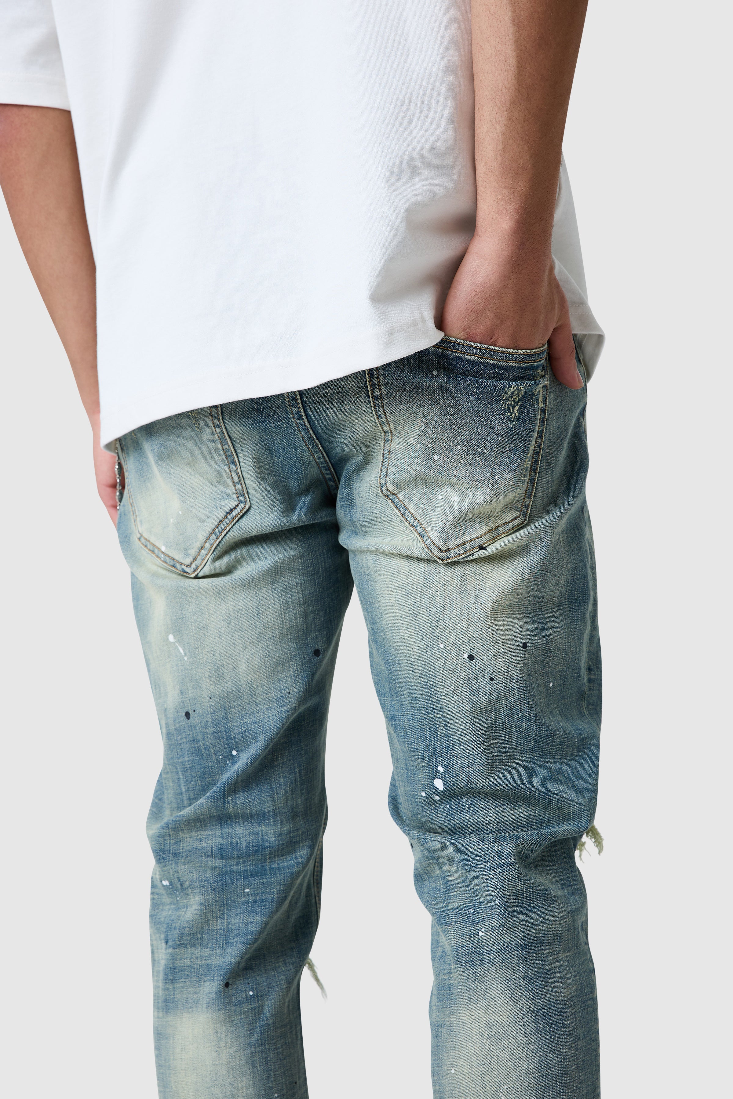 Dillon Slim Jean - Faded Indigo - Image 9
