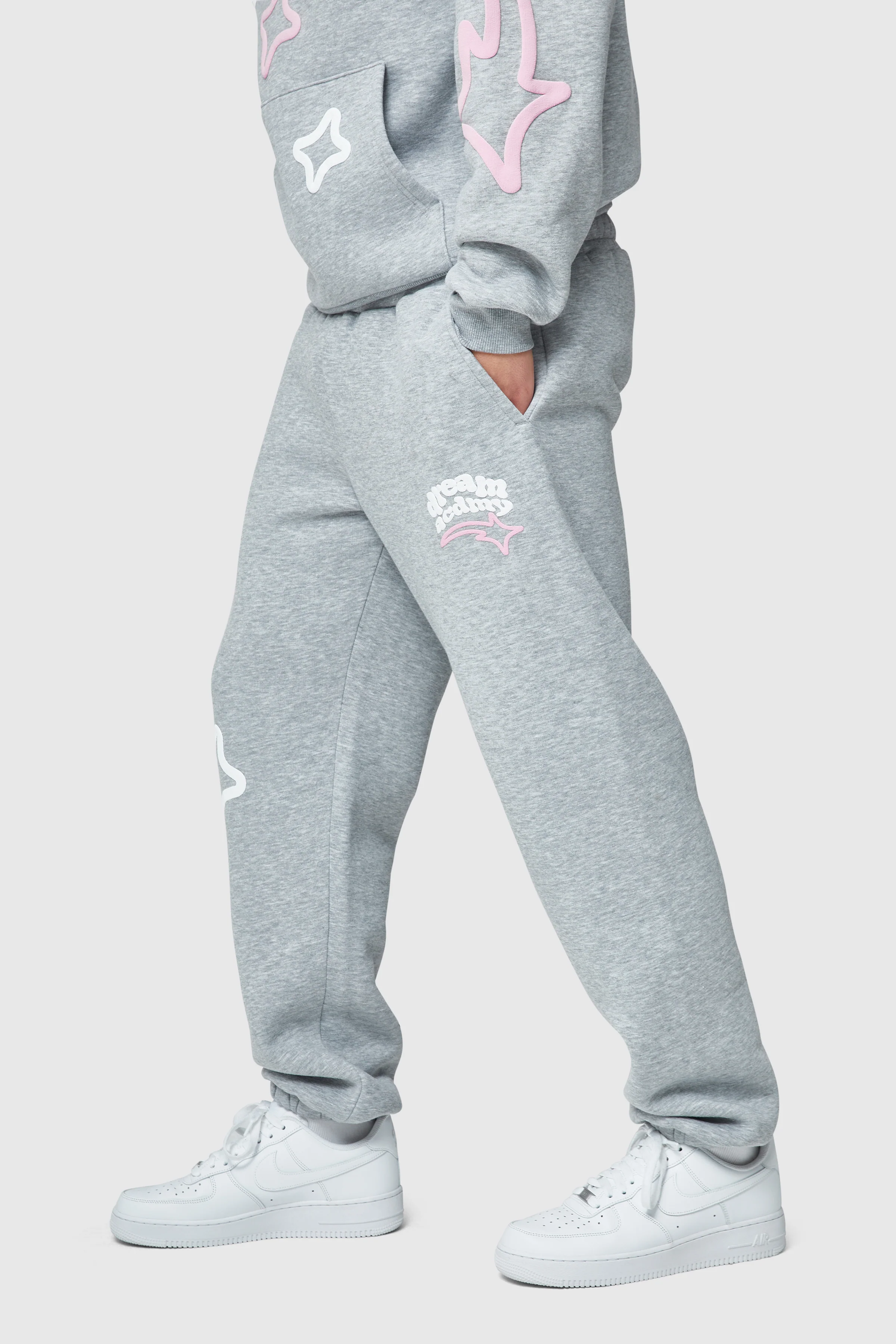 Dream Acdmy Jogger - Grey Marl - Image 3