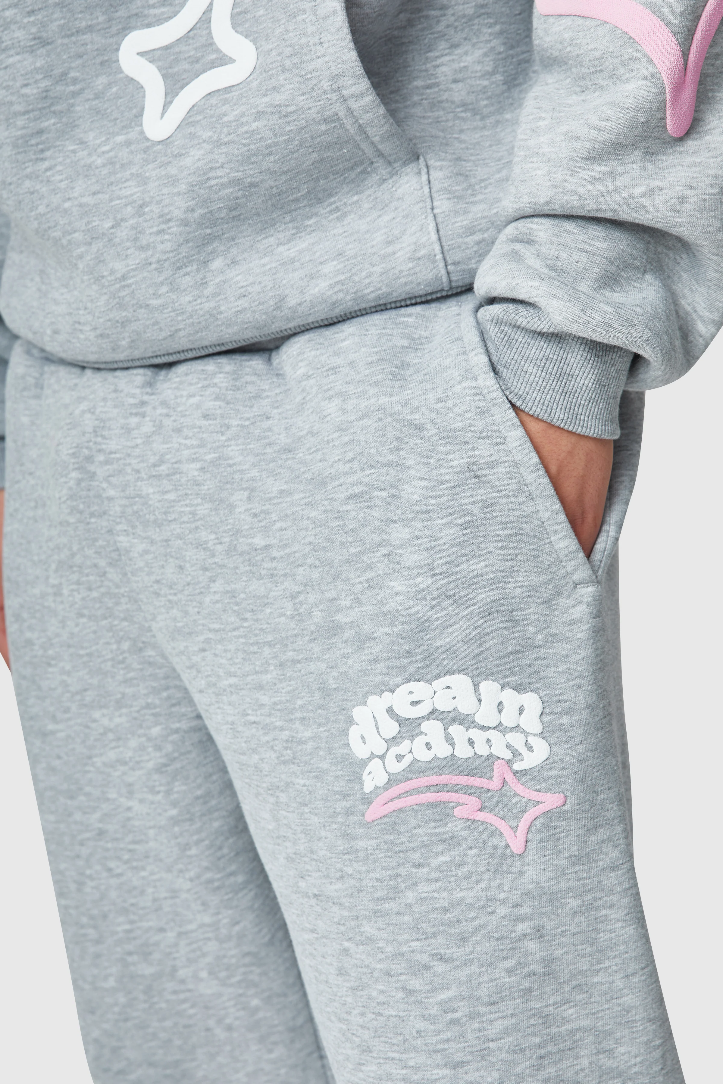 Dream Acdmy Jogger - Grey Marl - Image 4