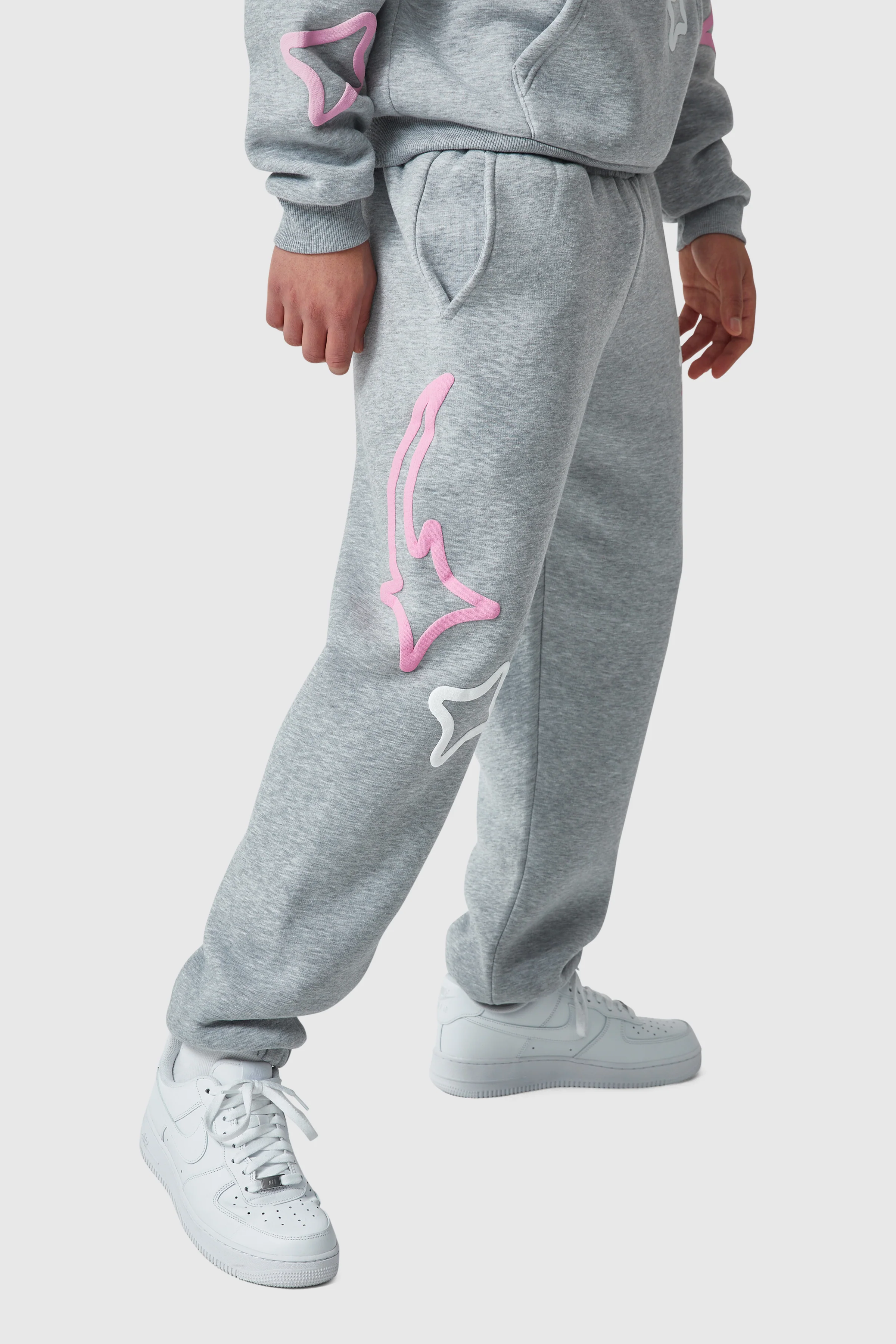 Dream Acdmy Jogger - Grey Marl - Image 5