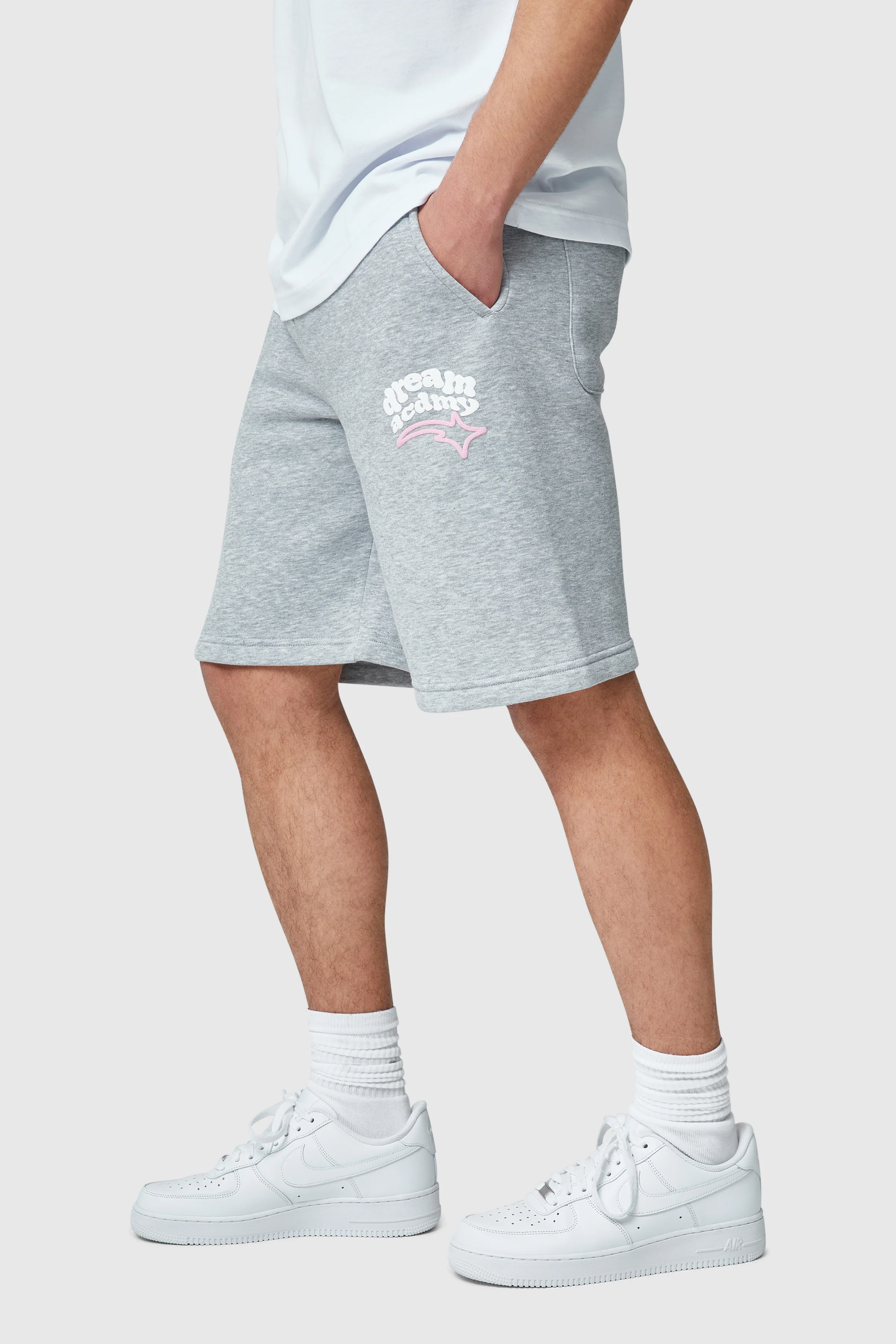 Dream Acdmy Short - Grey Marl - Image 5