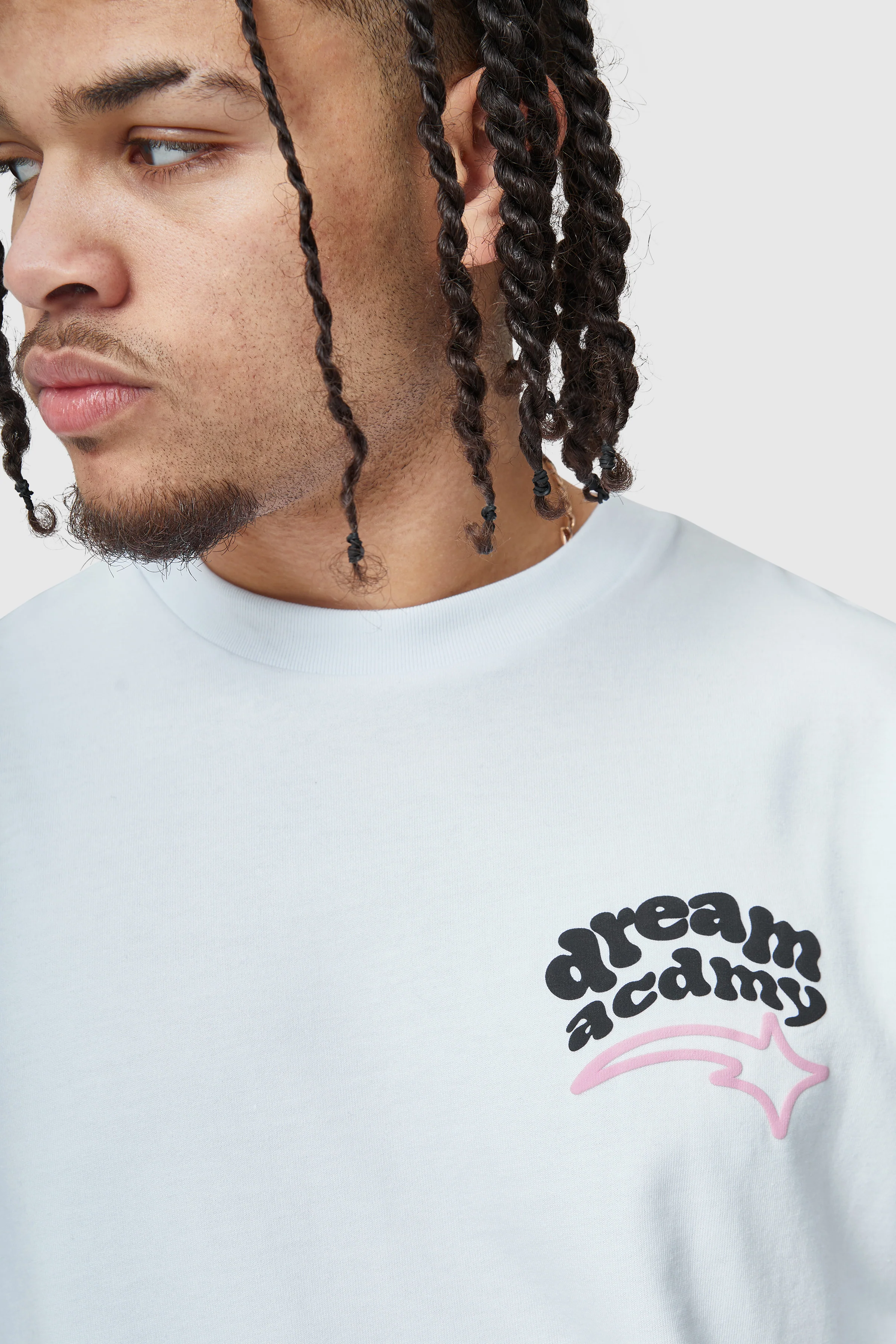 Dream Acdmy Tee - White - Image 4