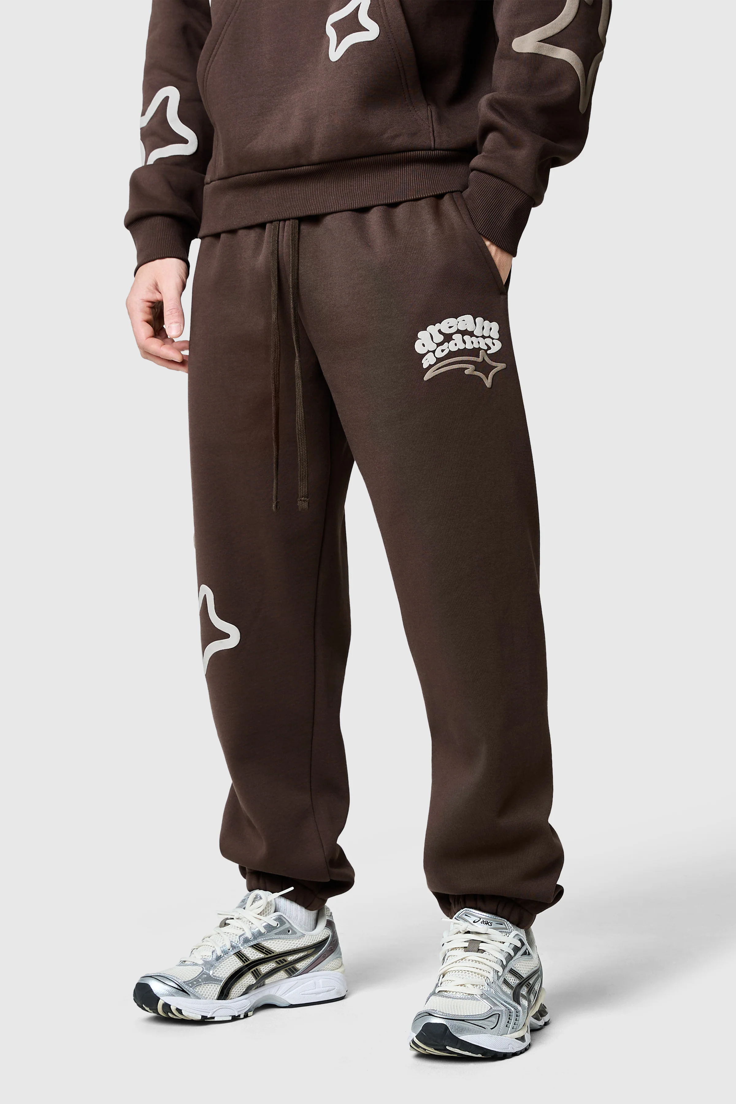 Dream Acdmy Zip Hood Tracksuit- Rich Brown - Image 5