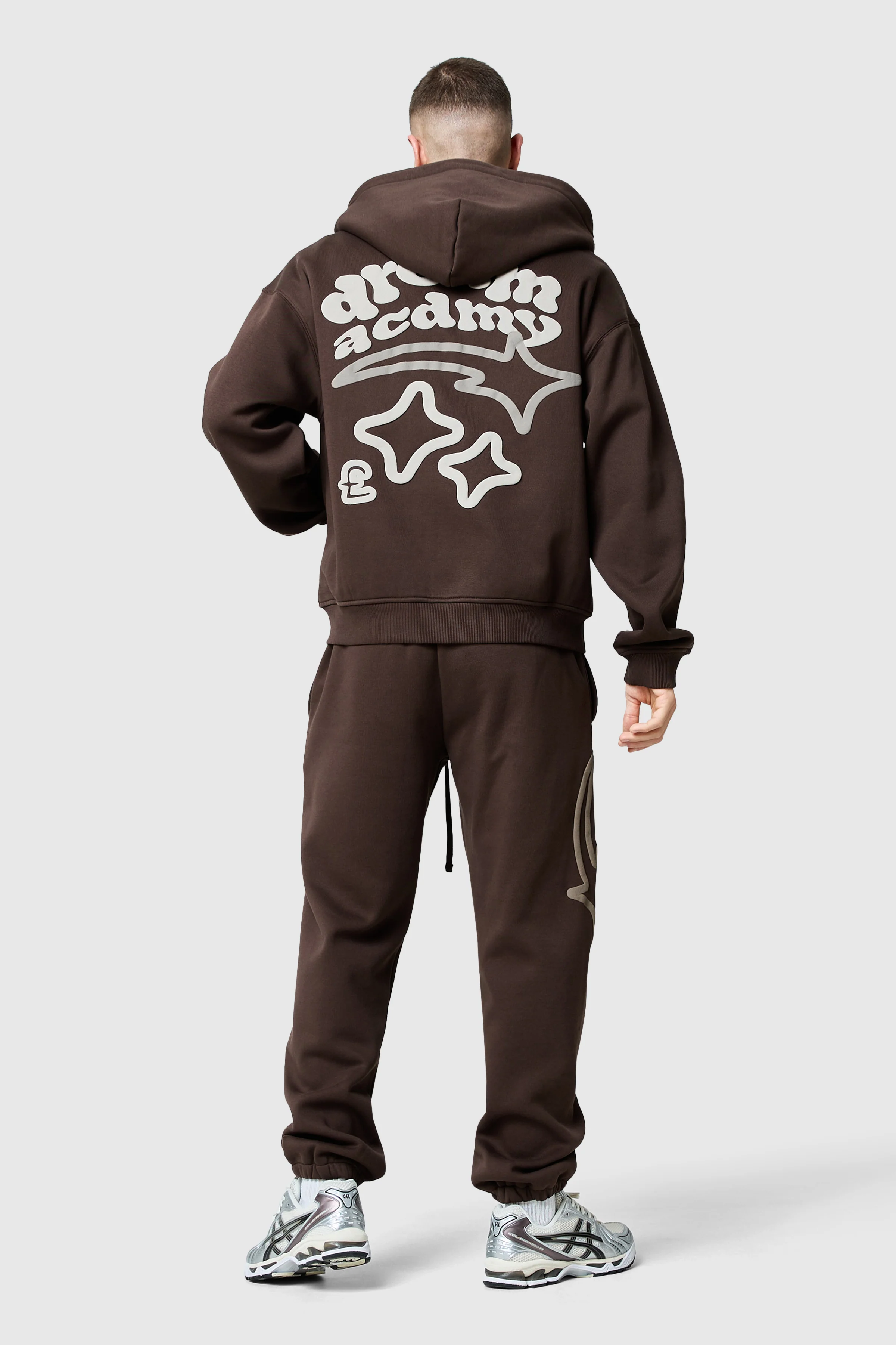 Dream Acdmy Zip Hood Tracksuit- Rich Brown - Image 7