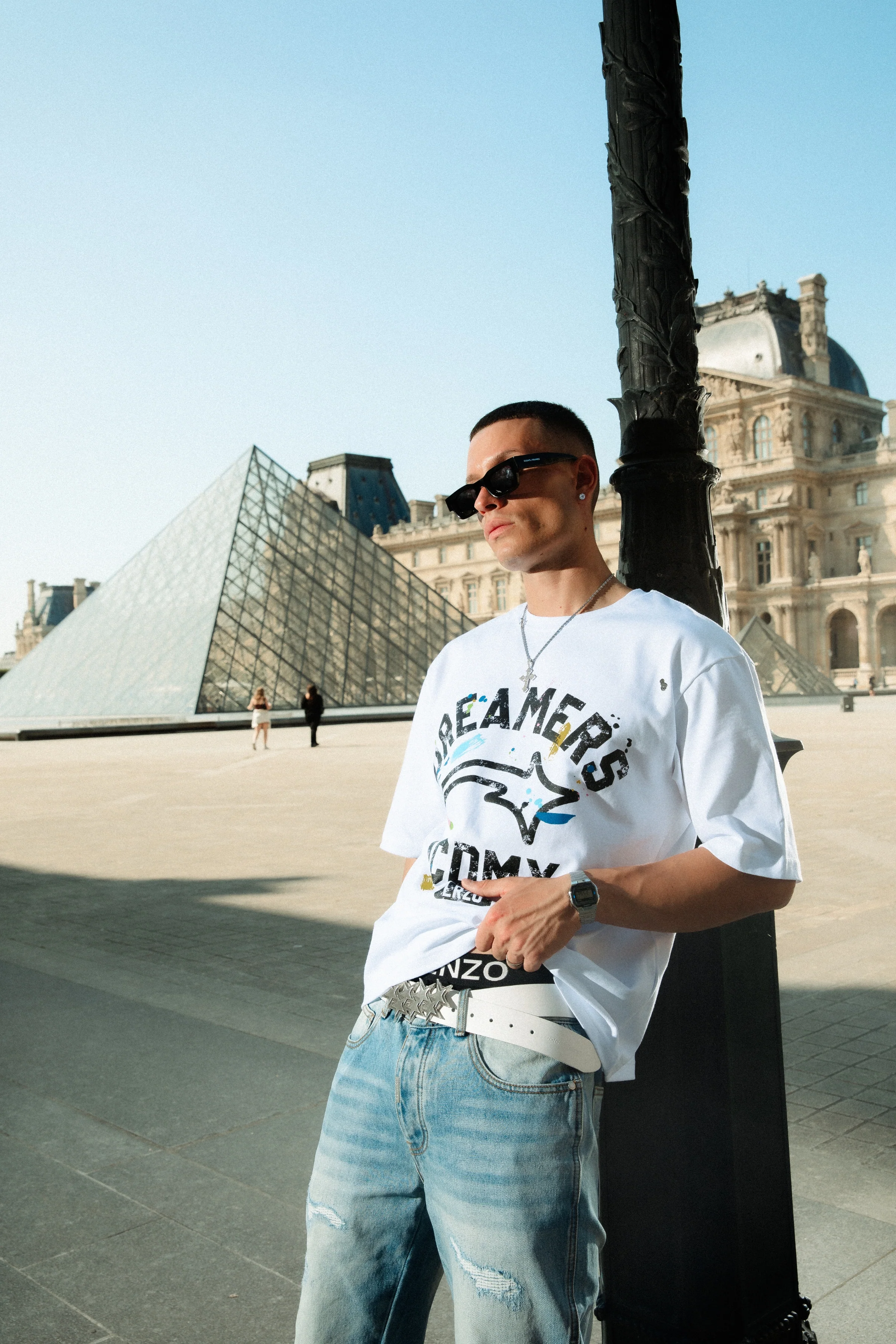 Dreamers Paint Tee - White - Image 4