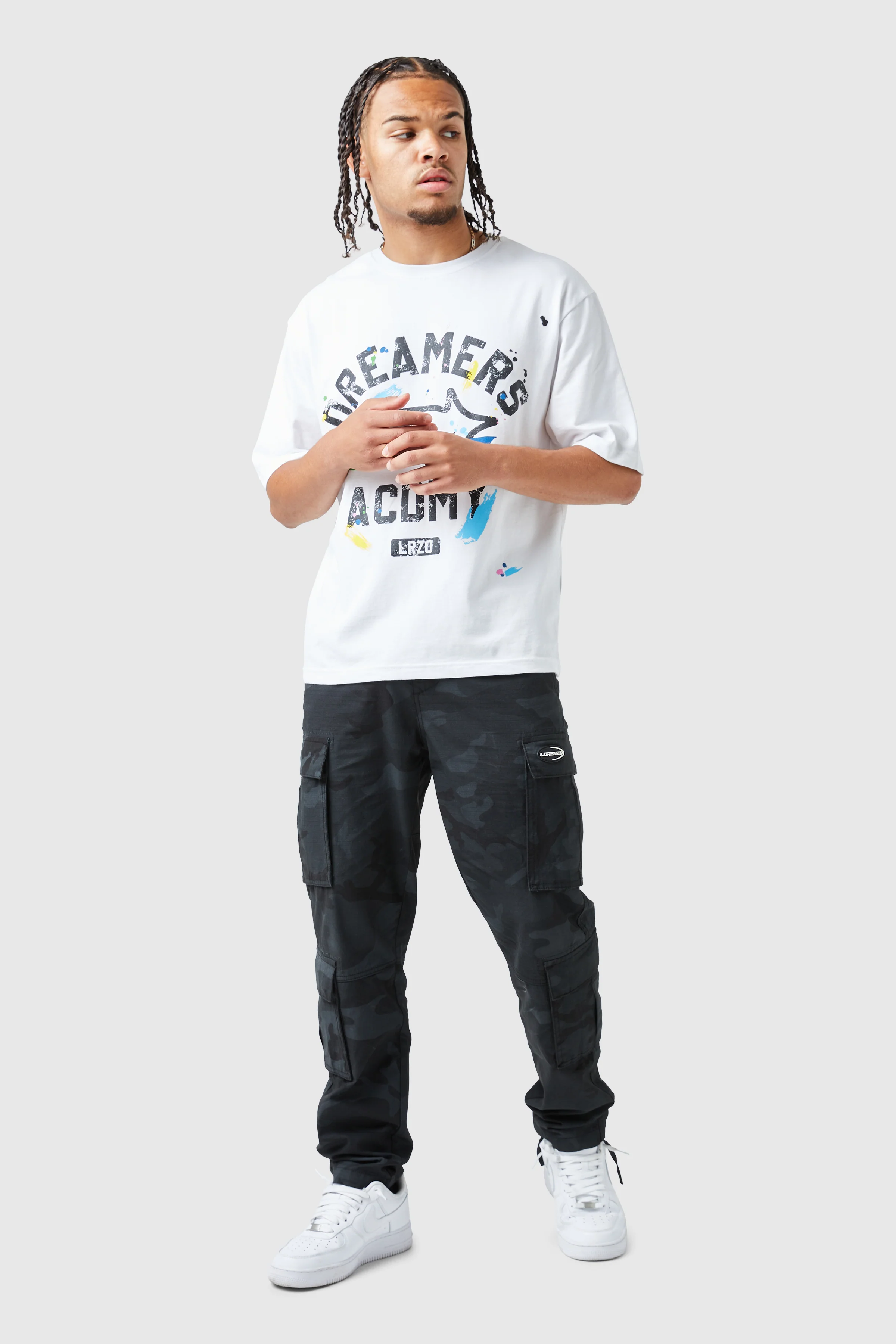 Dreamers Paint Tee - White - Image 5