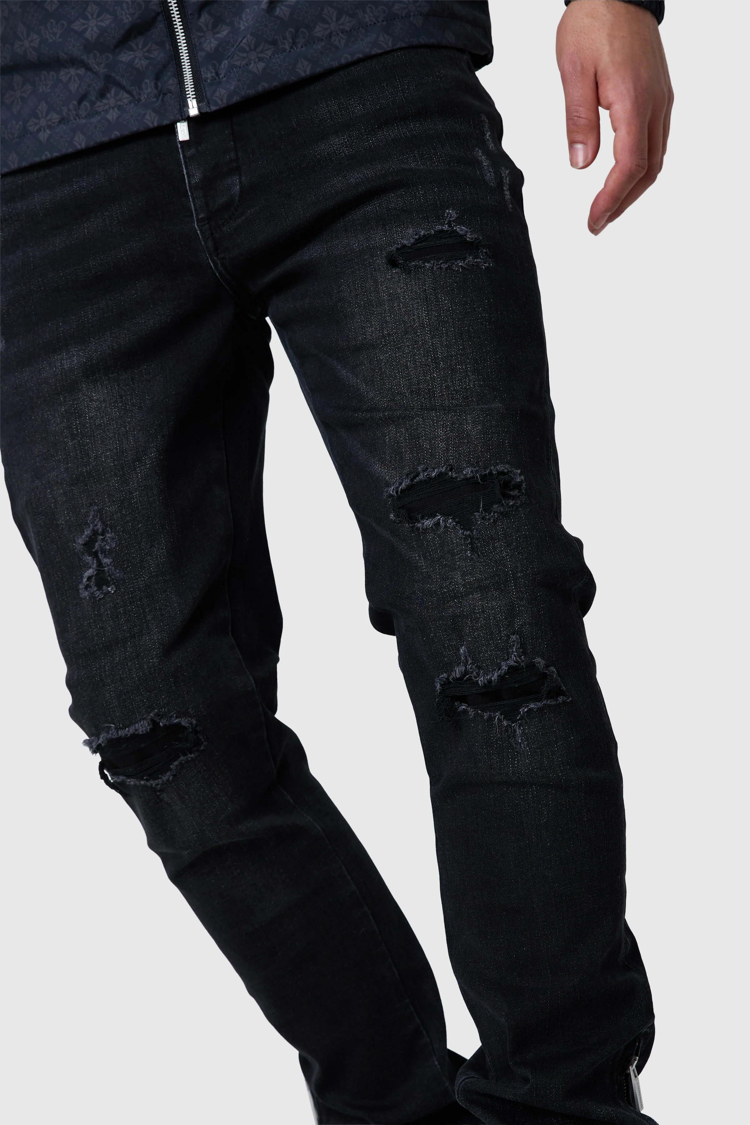 Enzo Slim Jean - Jet Black - Image 6