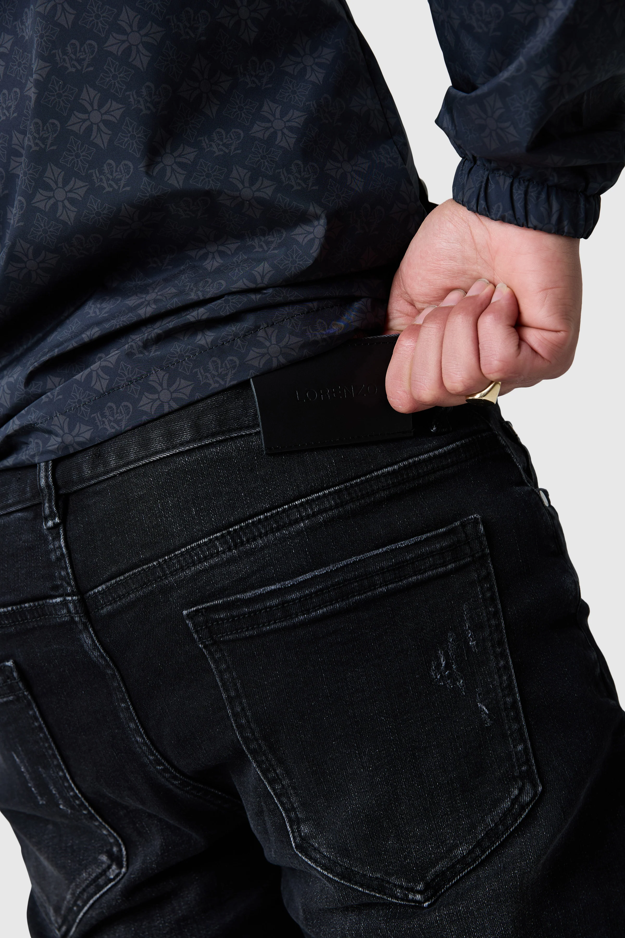 Enzo Slim Jean - Jet Black - Image 8