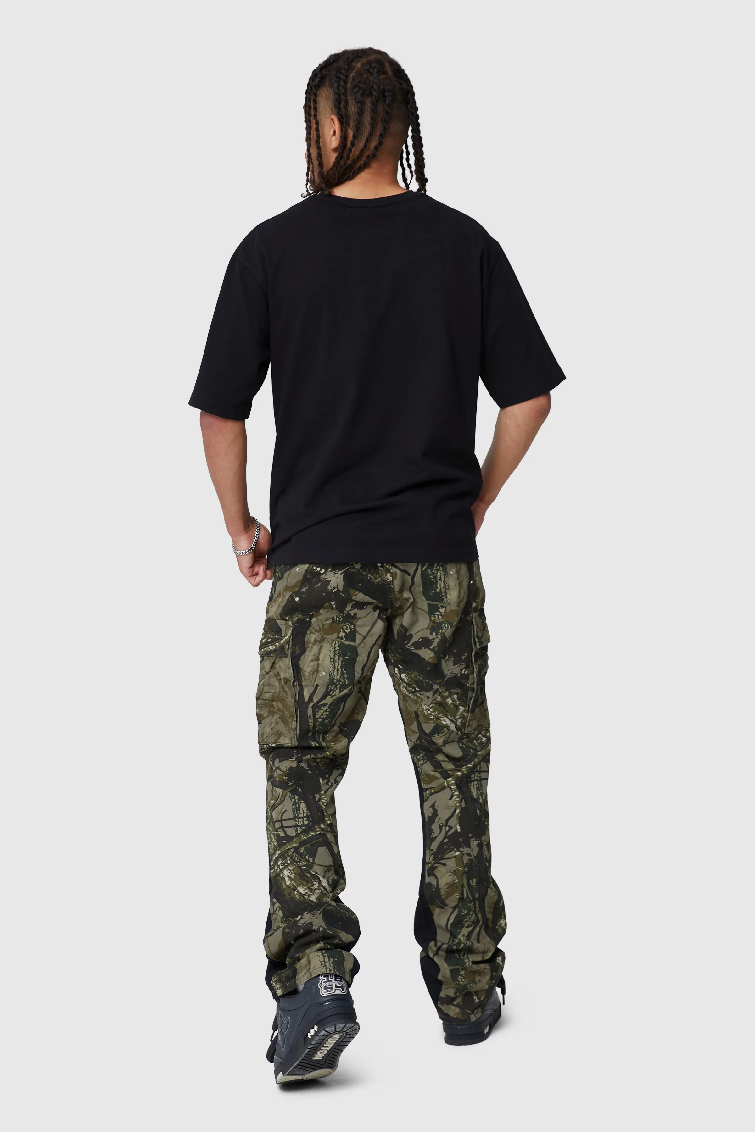 Oversized Basic Tee - Black - Image 3