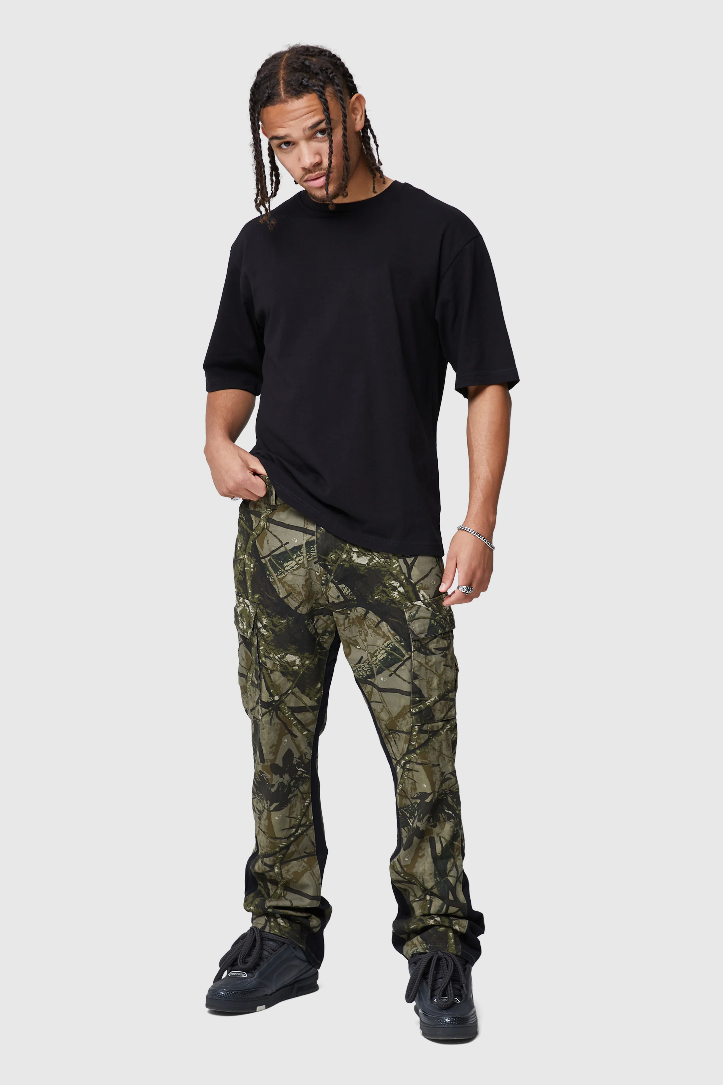 Oversized Basic Tee - Black - Image 4