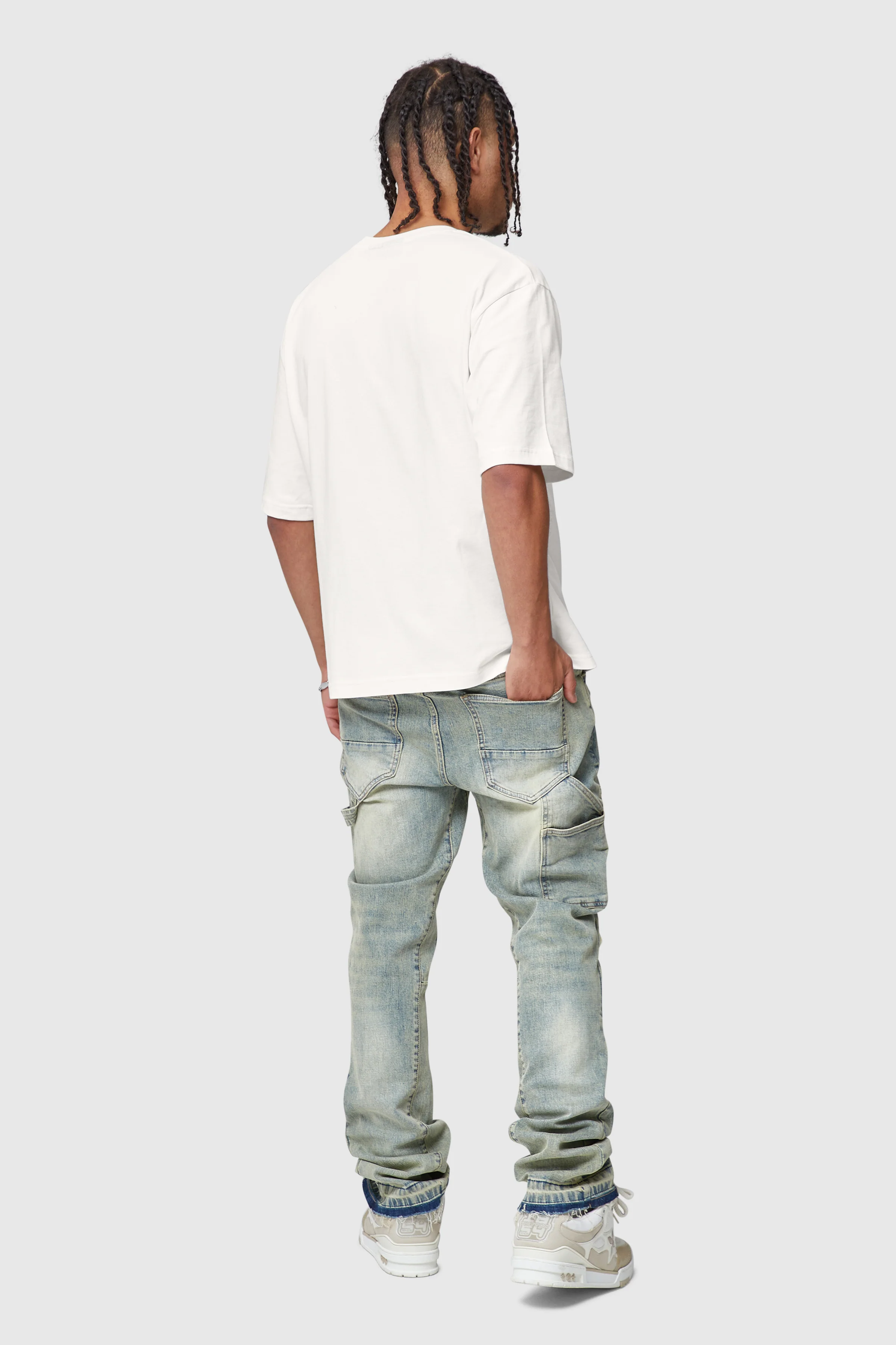 Oversized Basic Tee - Off White - Image 3