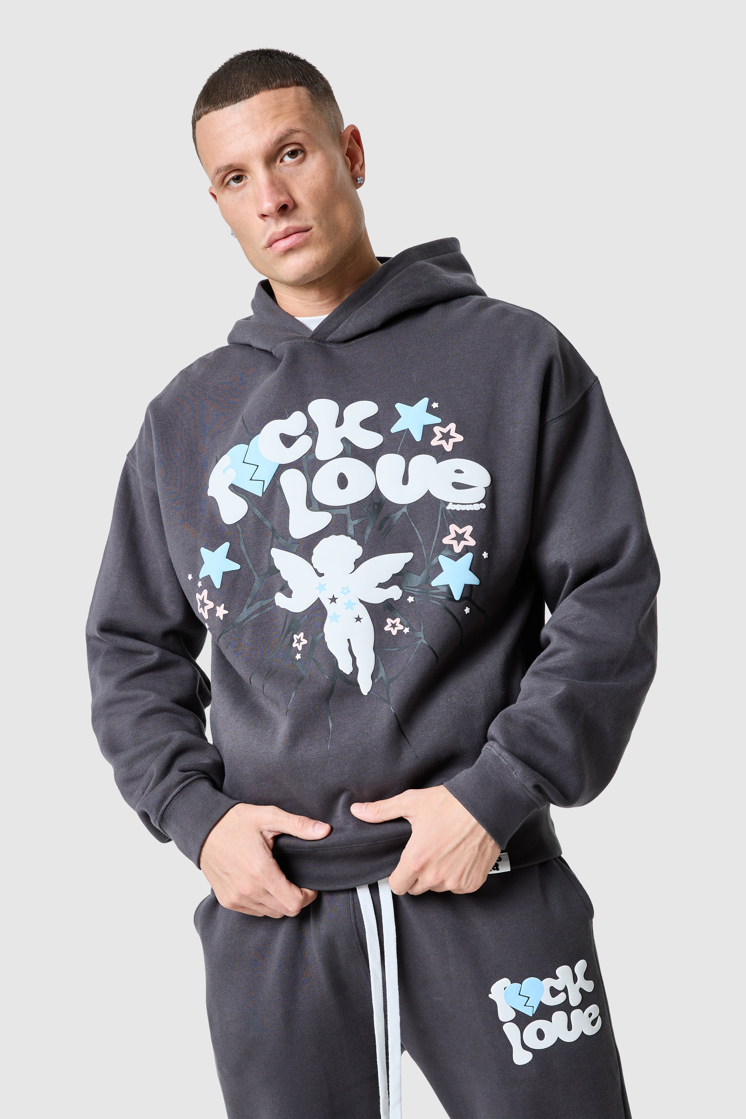 Fxck Love Tracksuit - Volcano Grey - Image 6