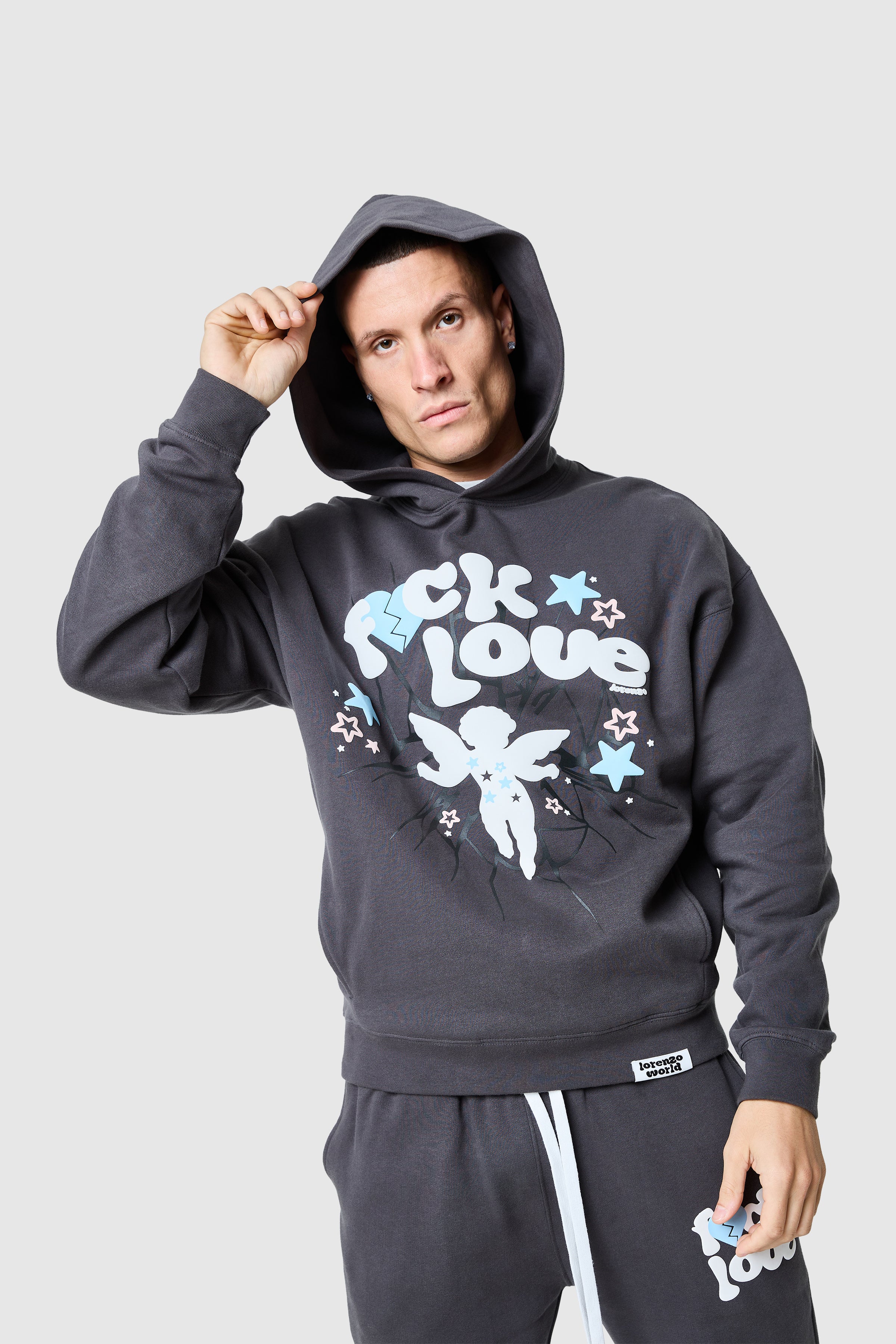 Fxck Love Tracksuit - Volcano Grey - Image 7