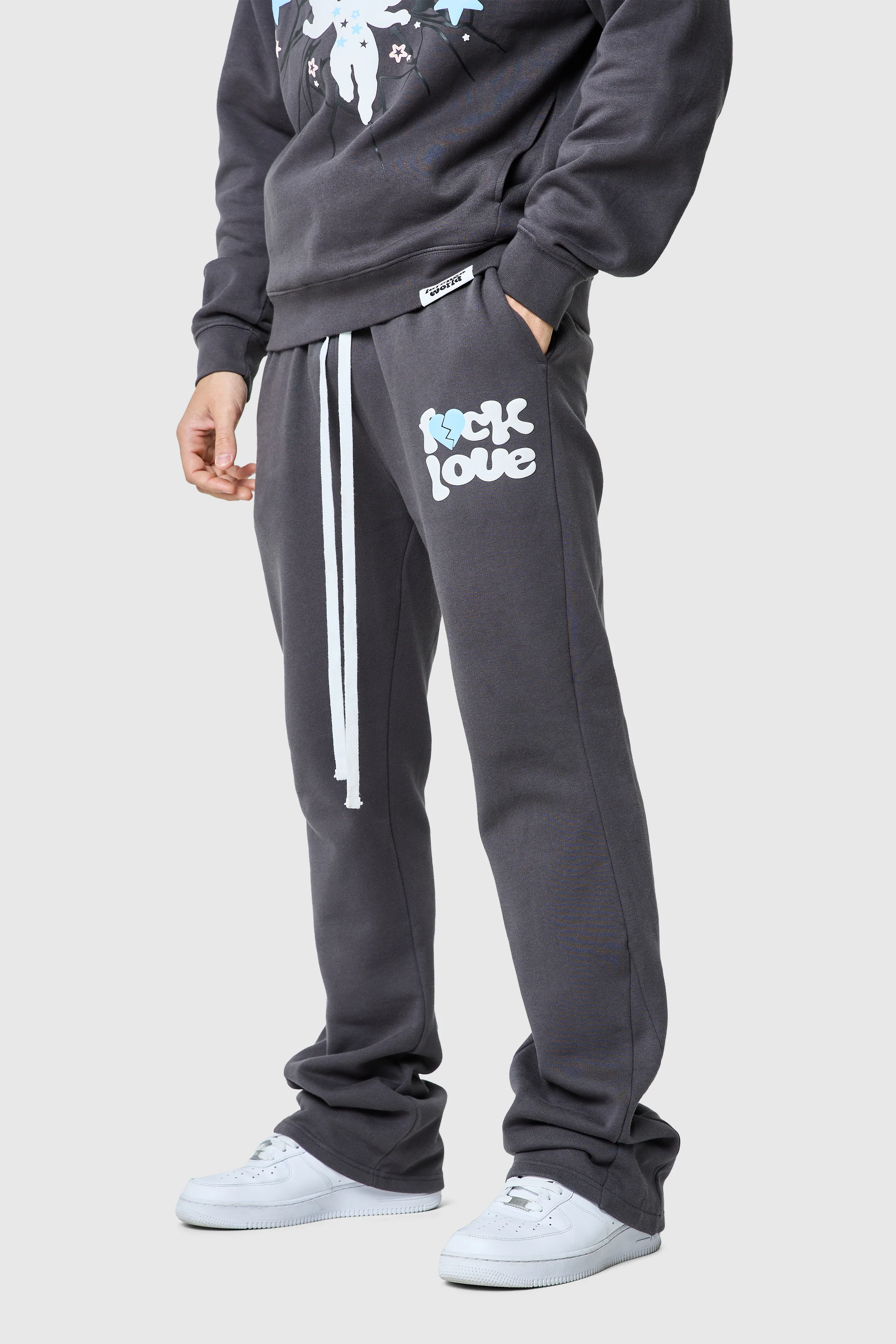 Fxck Love Tracksuit - Volcano Grey - Image 8