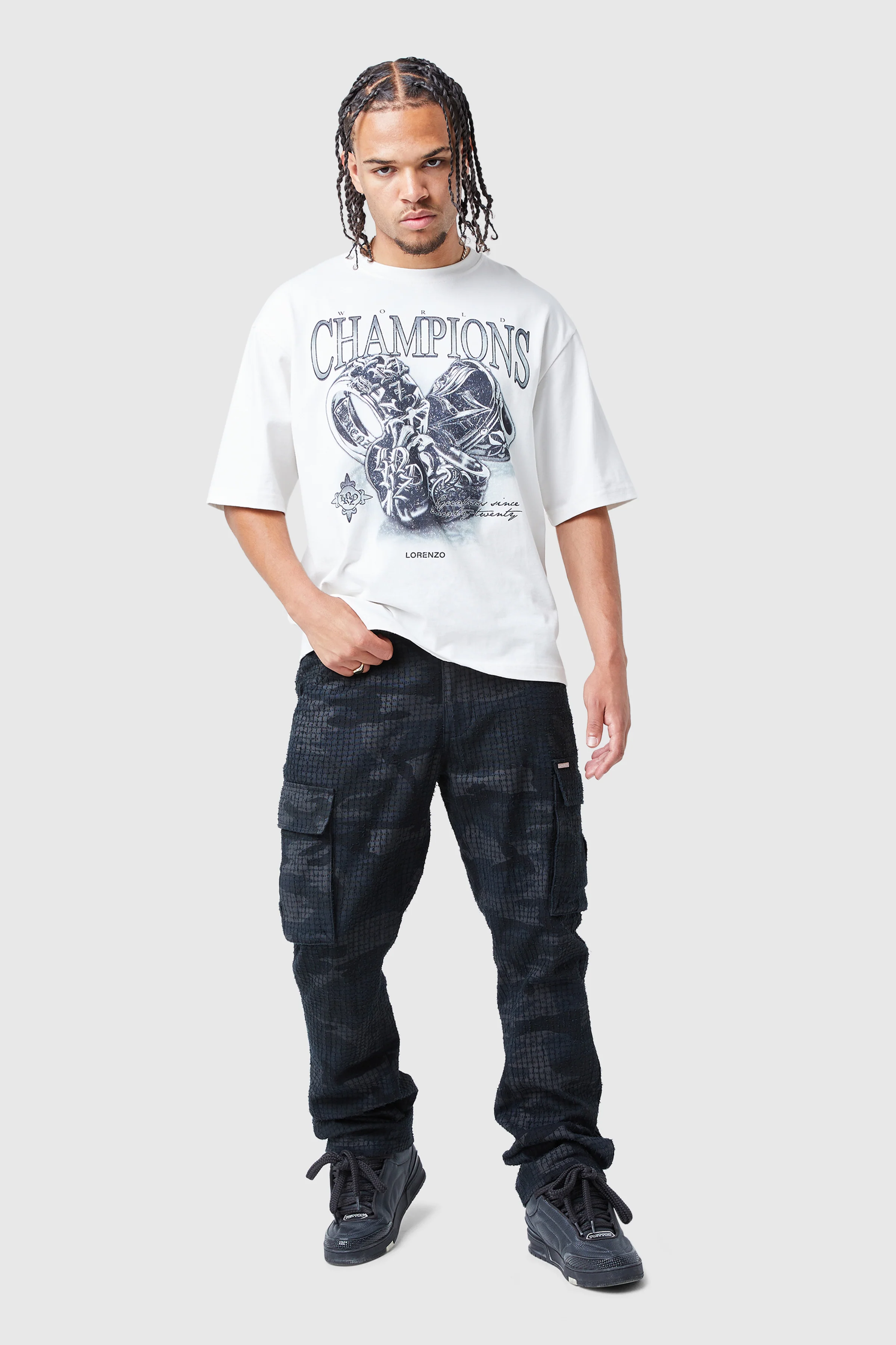 General Camo Cargo Pant - Black/Charcoal - Image 3