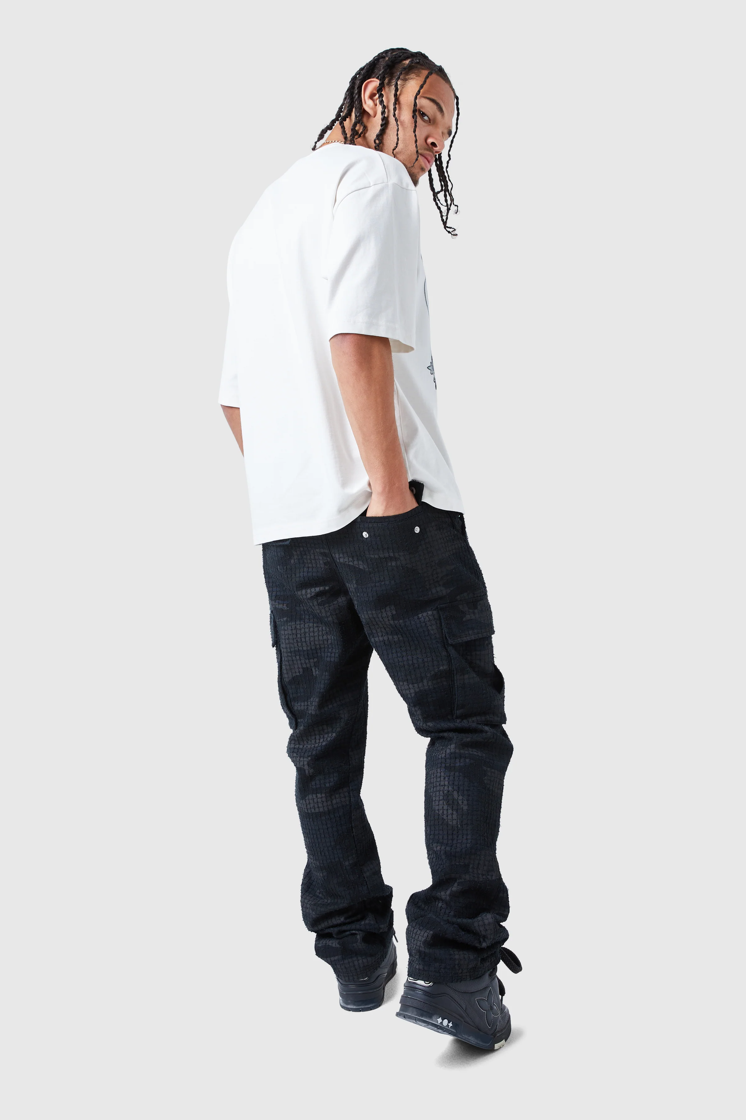 General Camo Cargo Pant - Black/Charcoal - Image 5