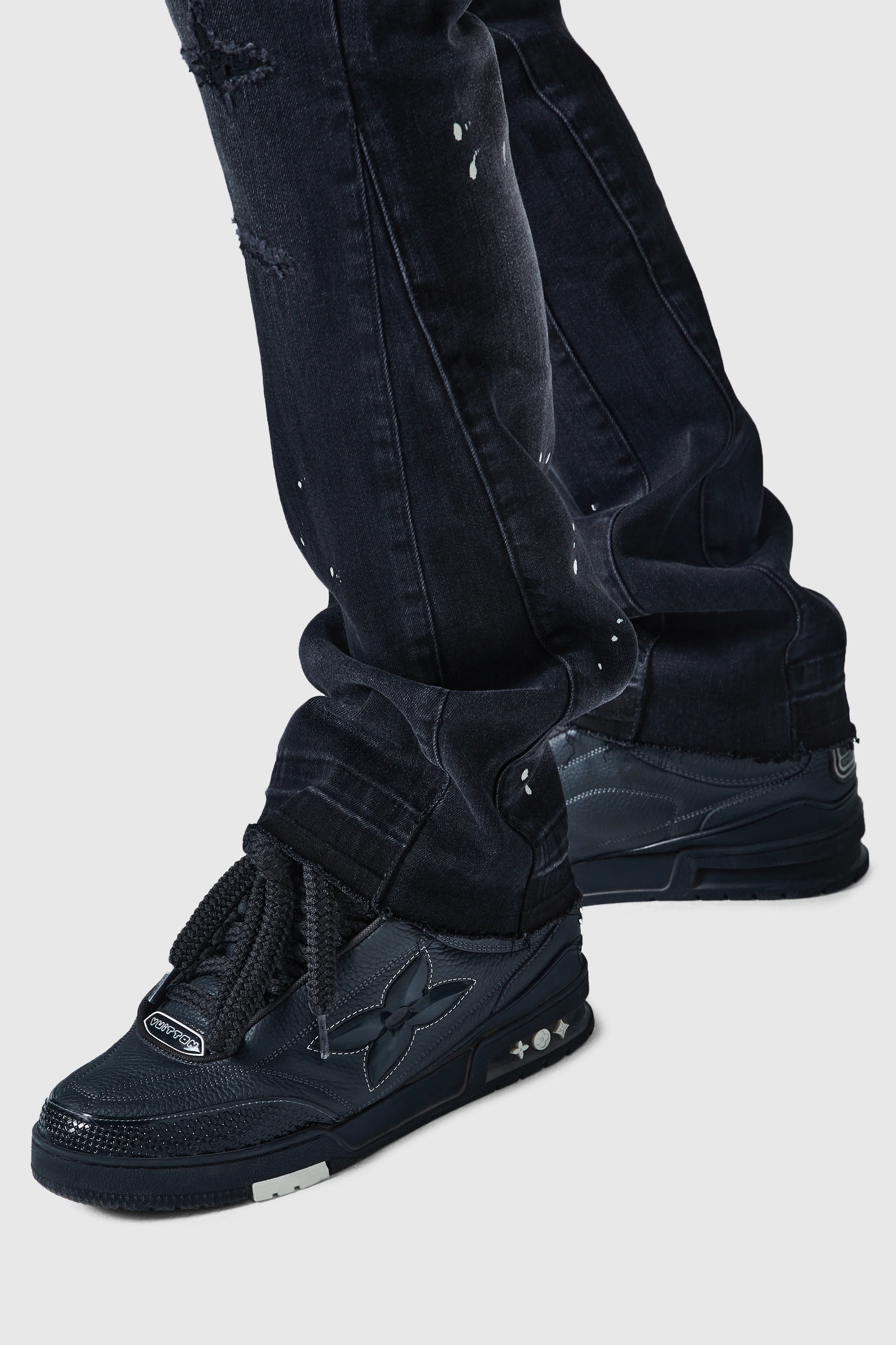 Oasis 2.0 Flare Jean - Black/Bleach - Image 8