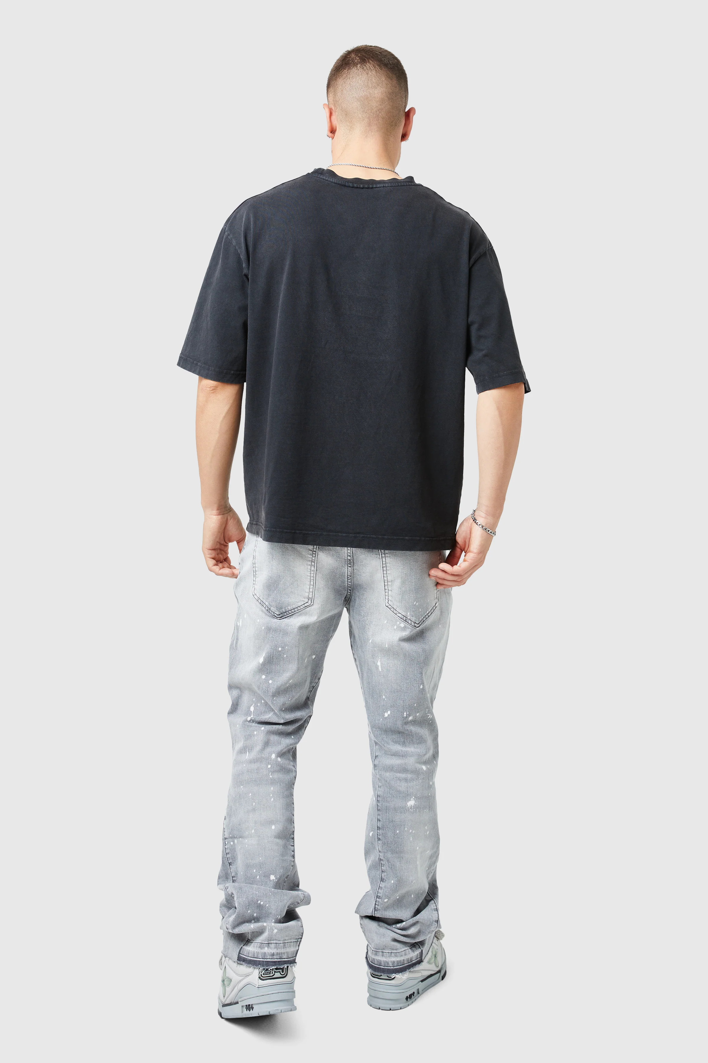 Oasis 2.0 Flare Jean - Light Grey - Image 7