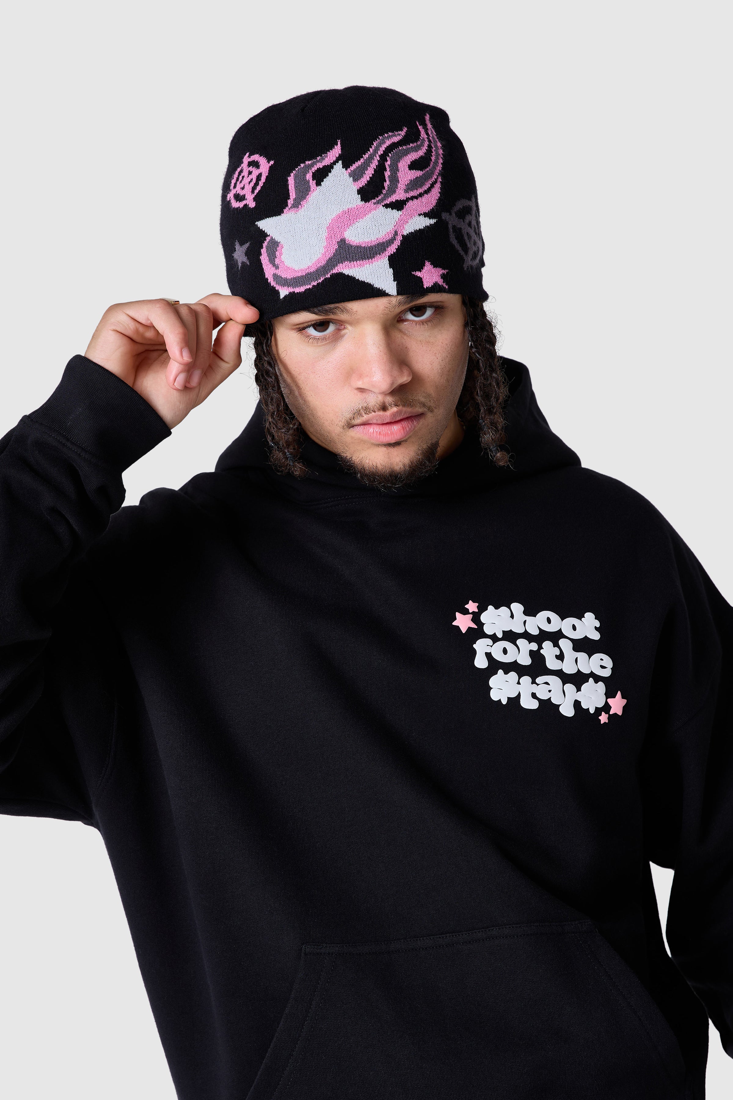 Shoot For The Stars Beanie 2.0 - Black - Image 3