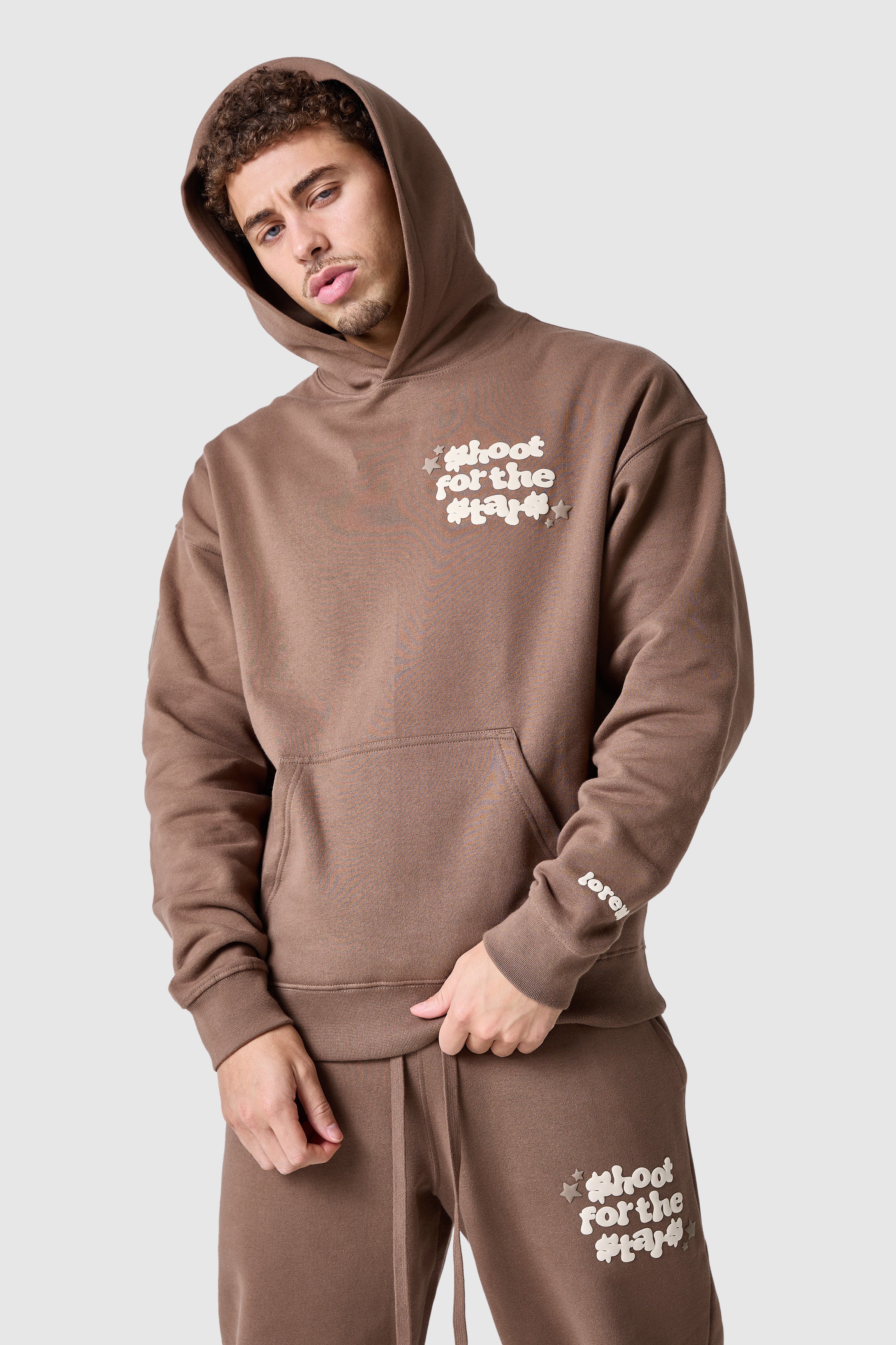 Shoot For The Stars Tracksuit - Earthy Brown - Image 3