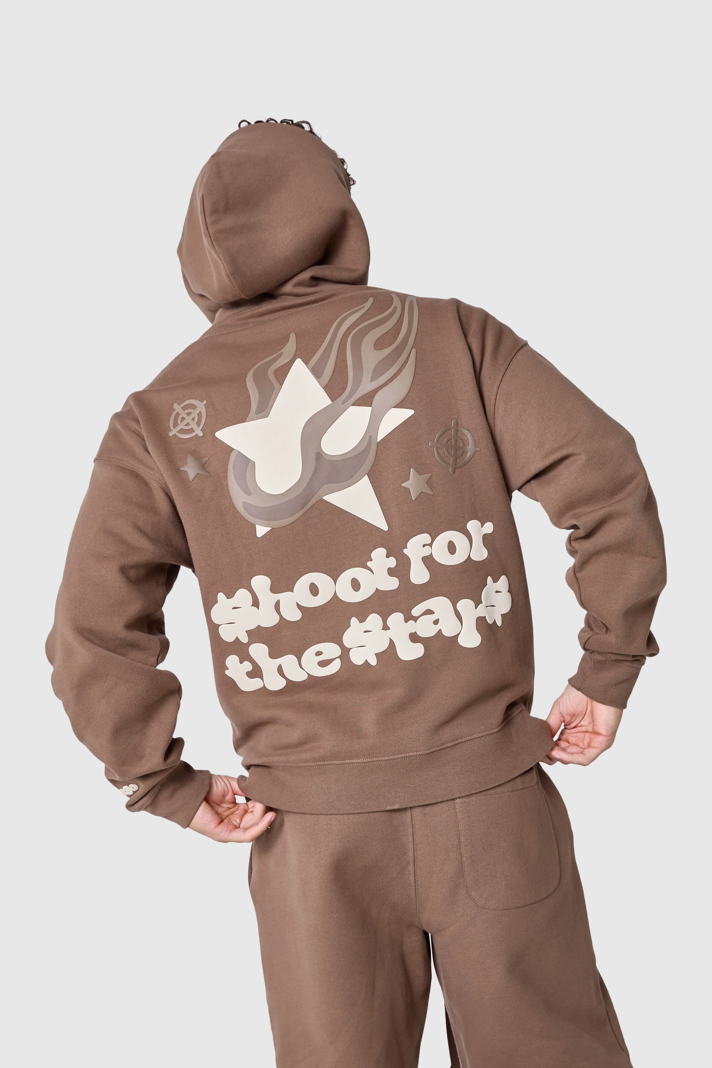 Shoot For The Stars Tracksuit - Earthy Brown - Image 4