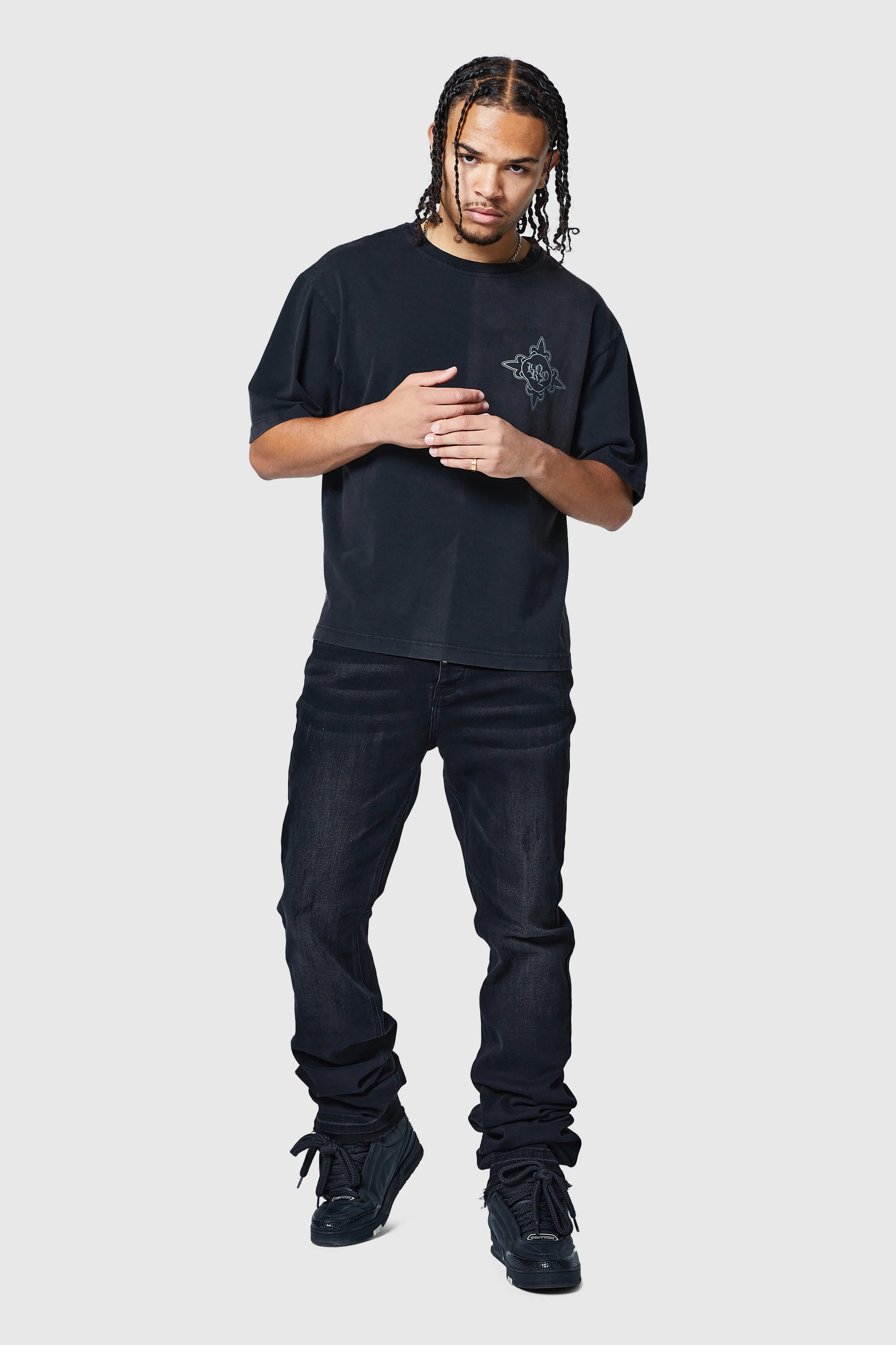 Stacked Jean - Black Stone Wash - Image 3