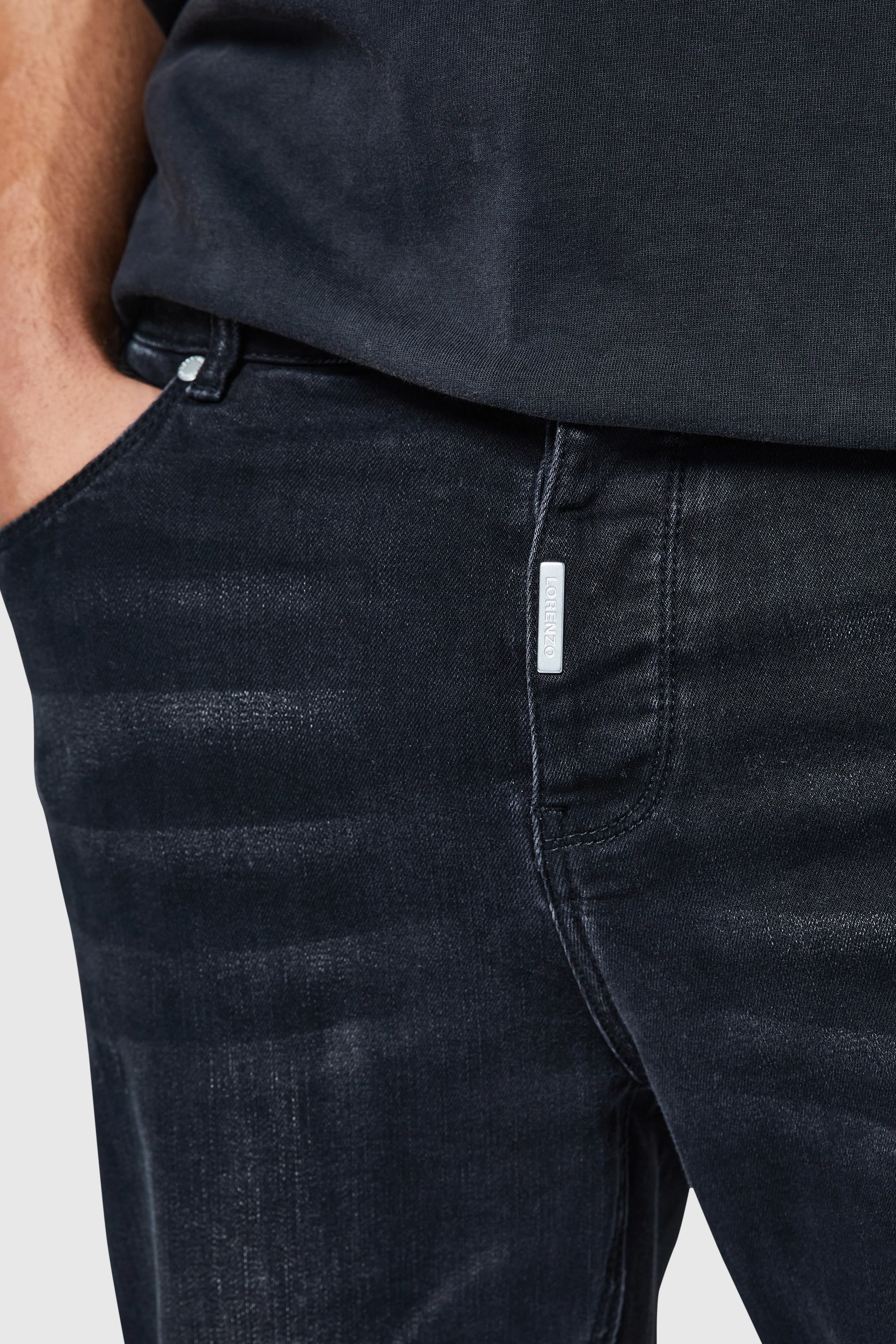 Stacked Jean - Black Stone Wash - Image 9