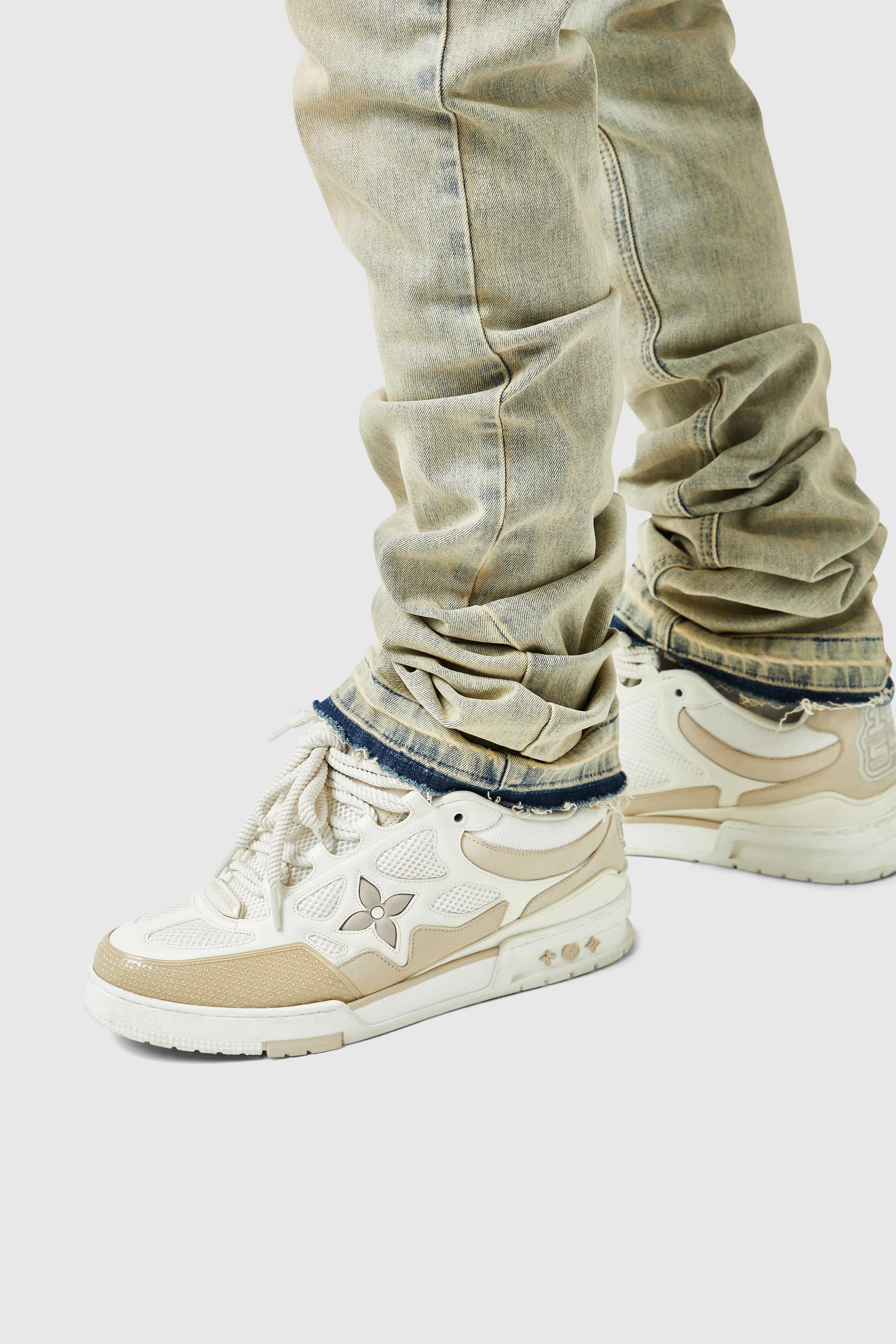 Stacked Jean - Dune Blue Wash - Image 10