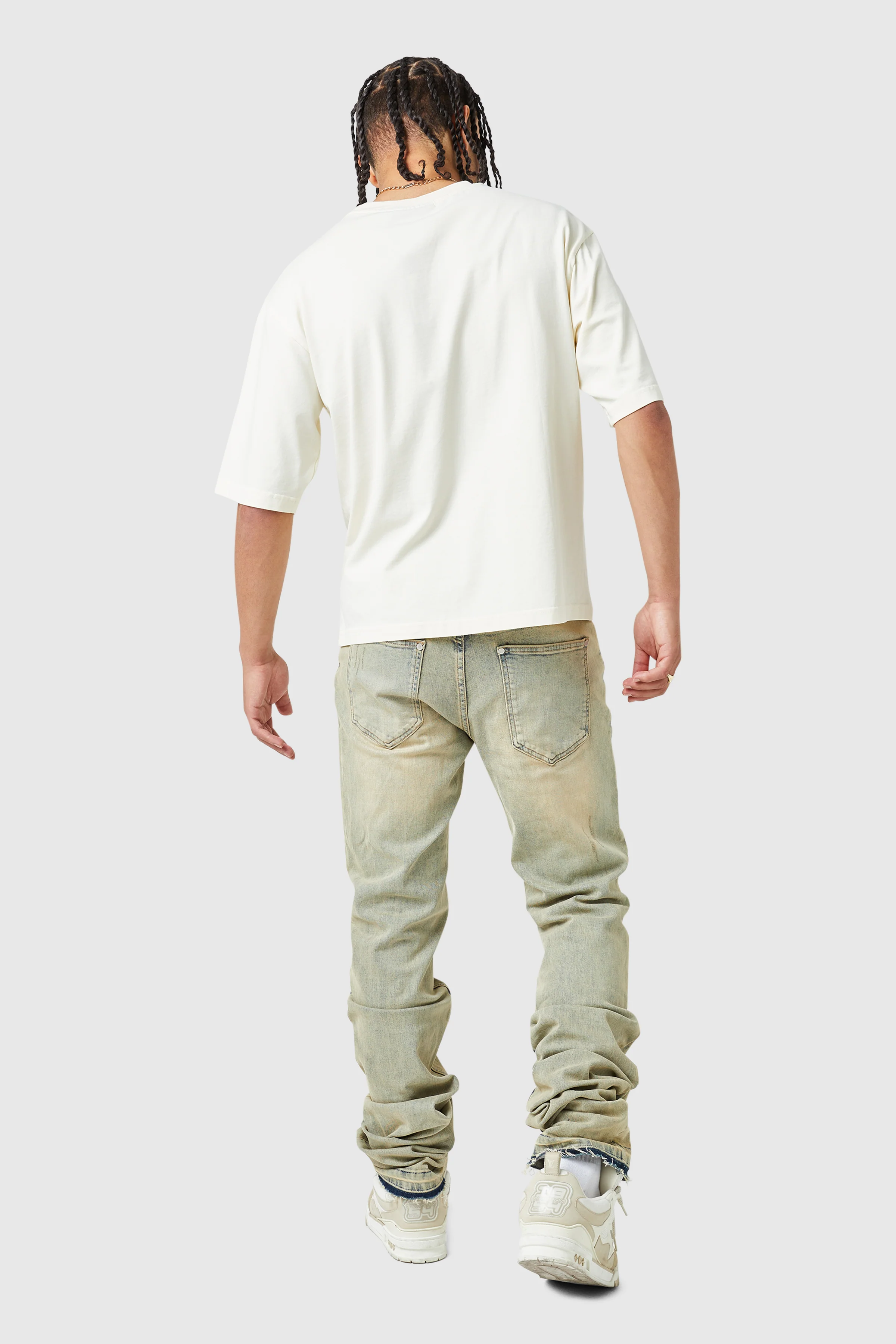 Stacked Jean - Dune Blue Wash - Image 5