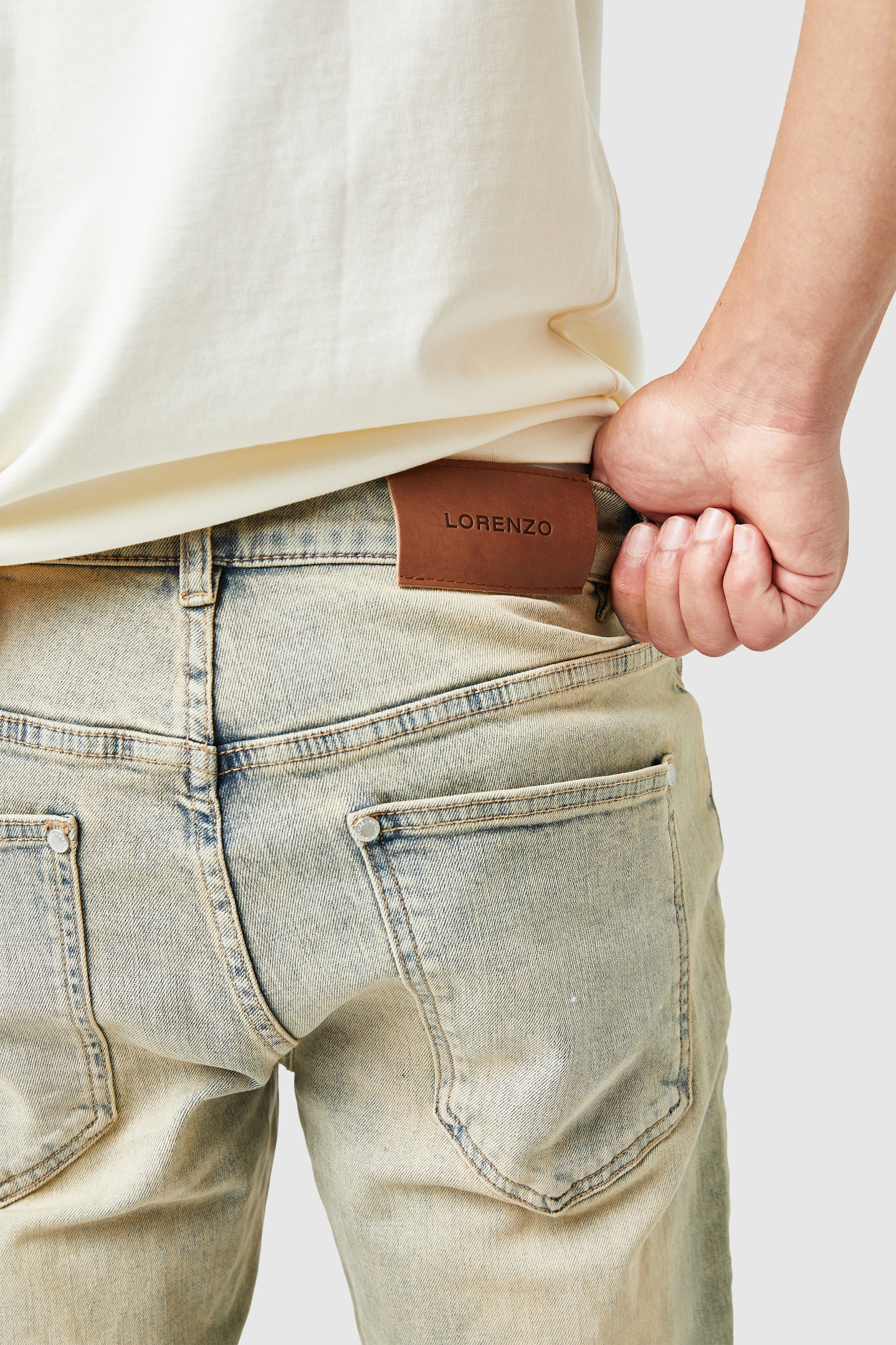 Stacked Jean - Dune Blue Wash - Image 8