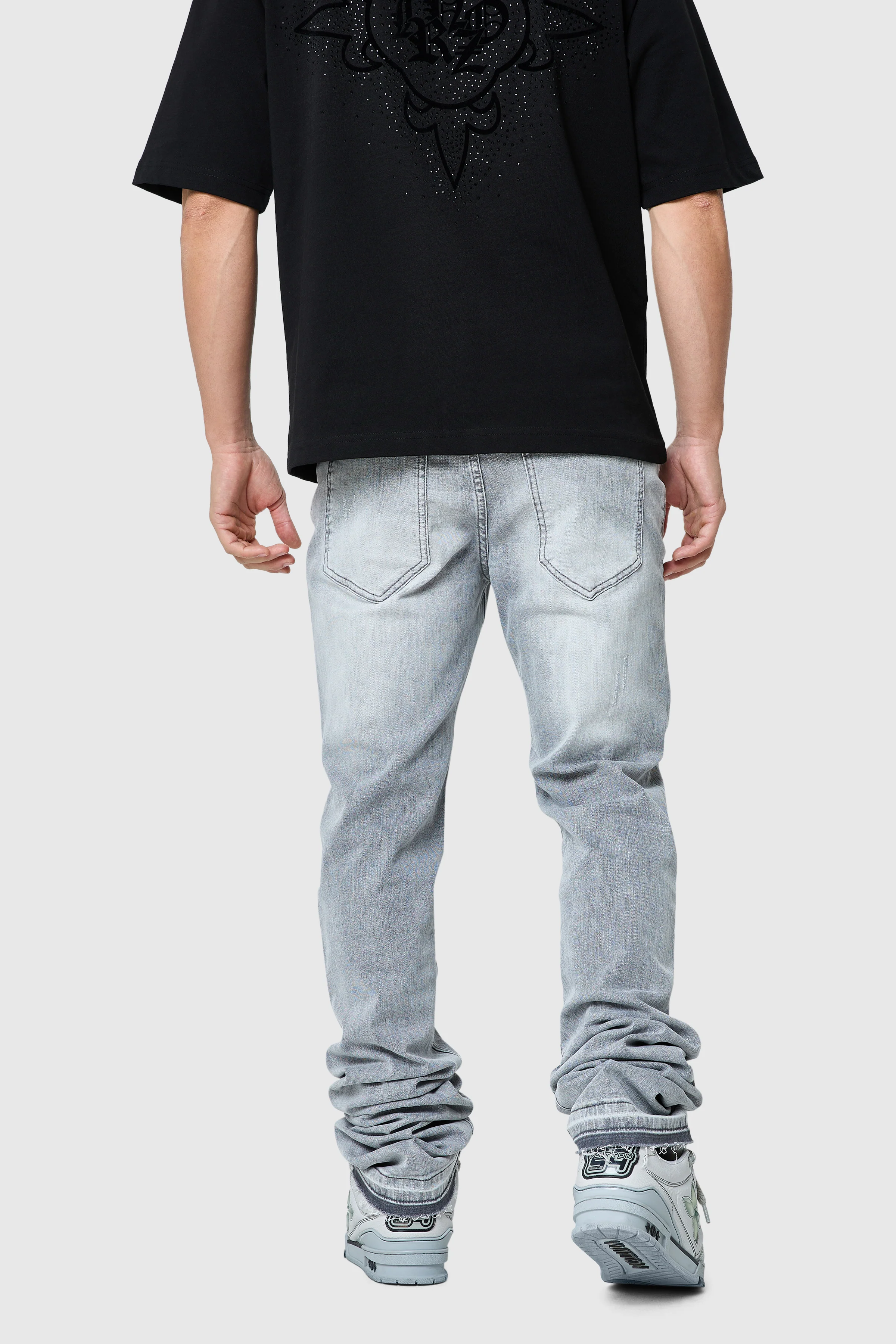 Stacked Jean - Light Grey - Image 3