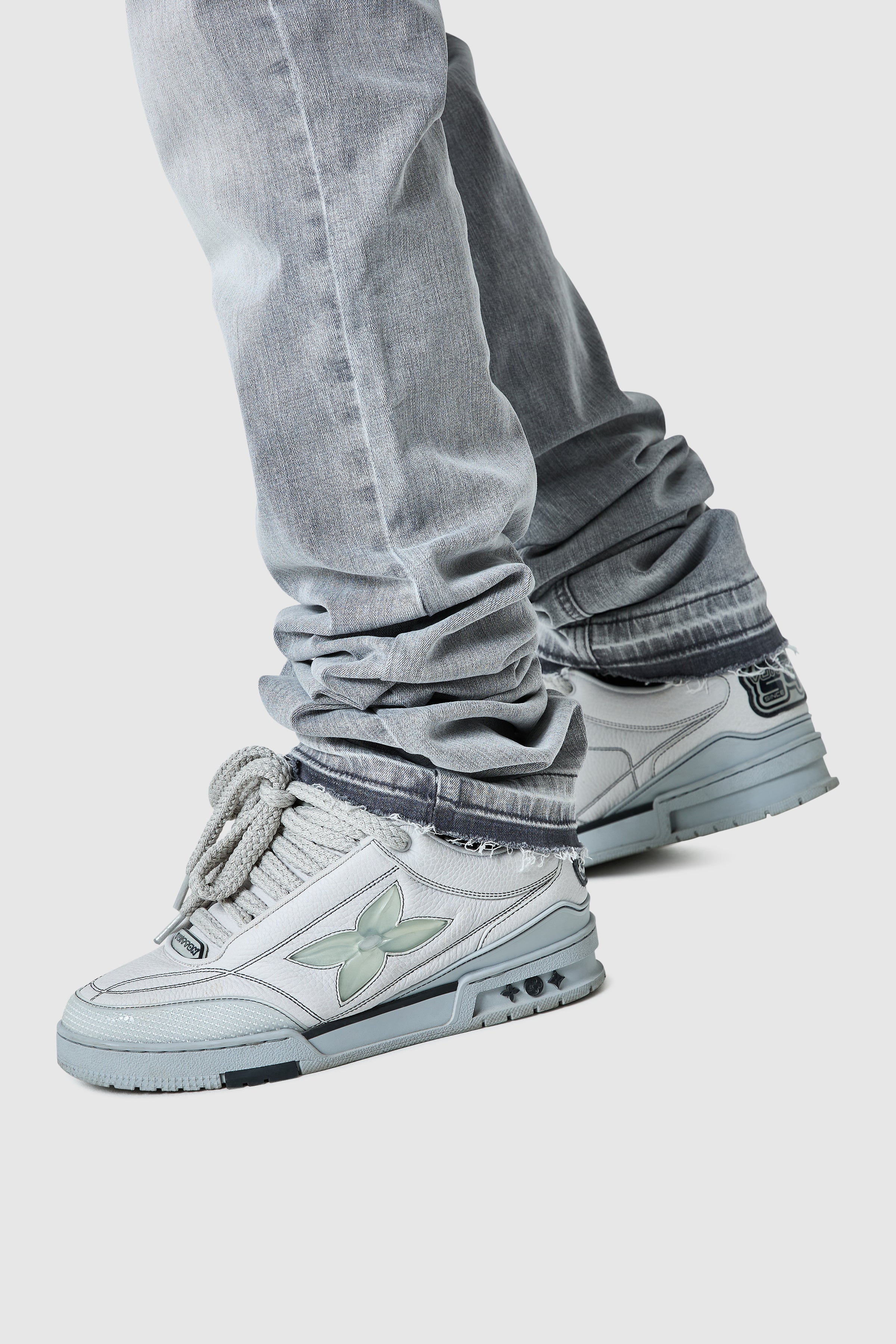 Stacked Jean - Light Grey - Image 7
