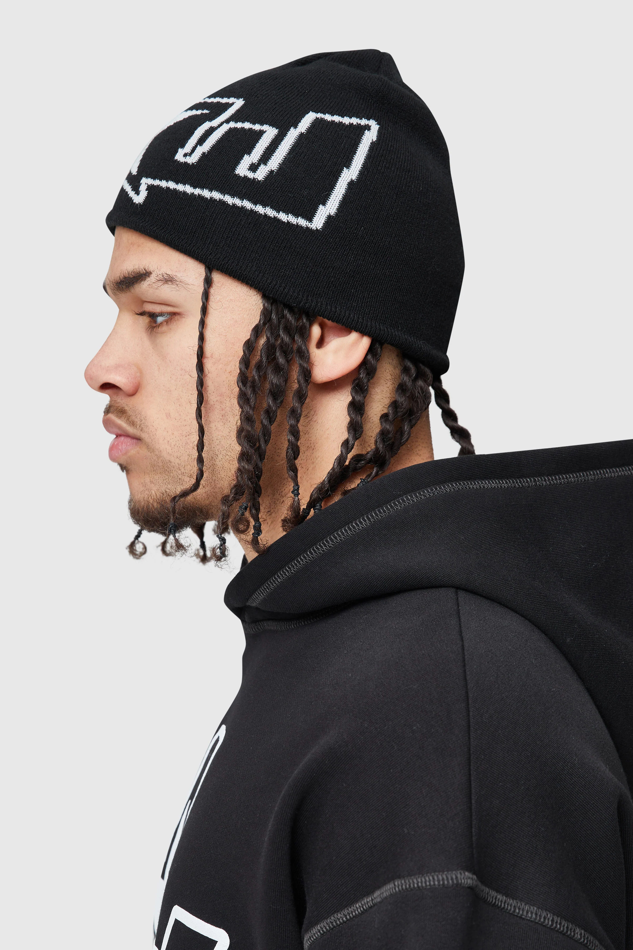 LW Star Skull Beanie - Black - Image 5