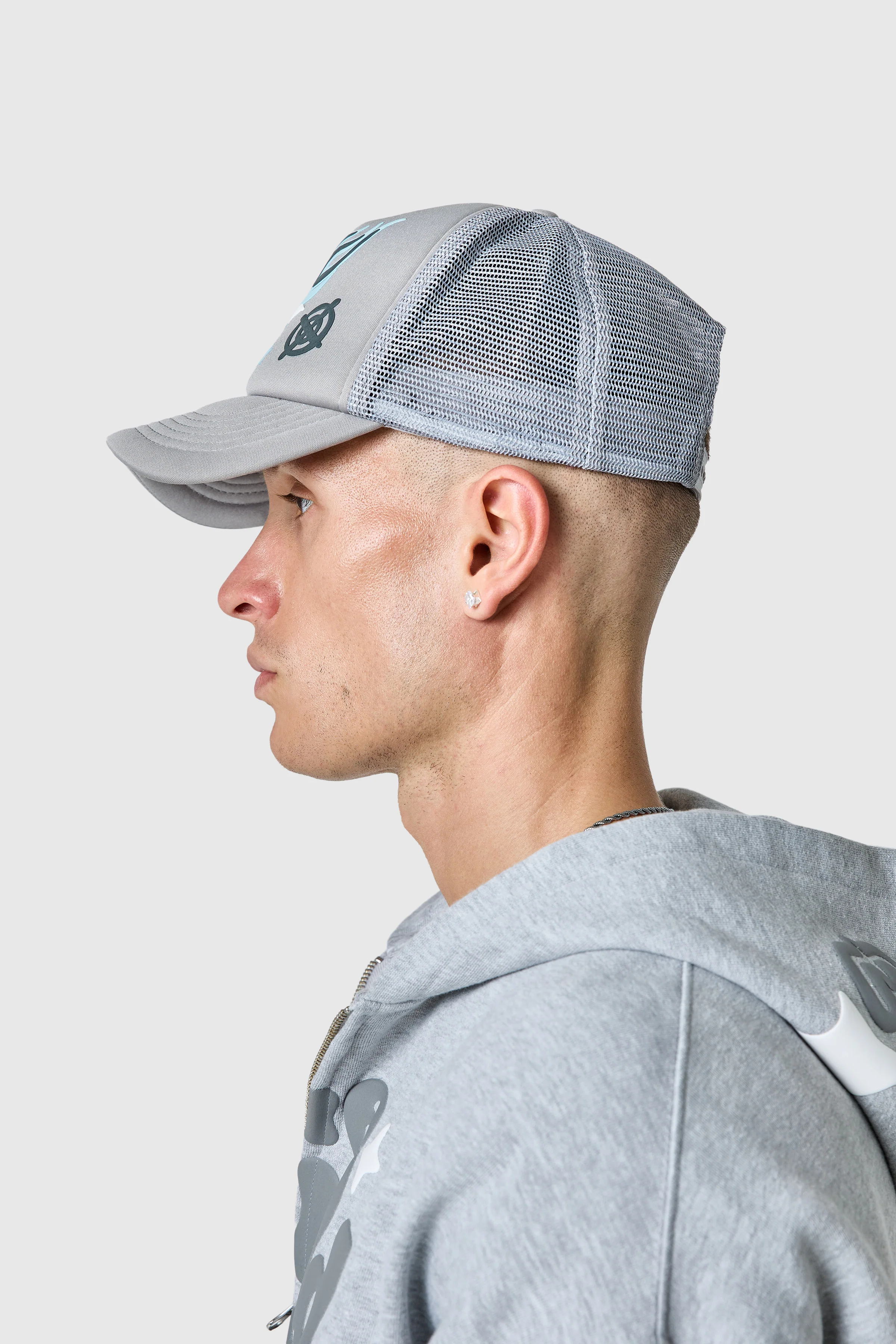 Target Trucker Cap - Moon Grey - Image 5