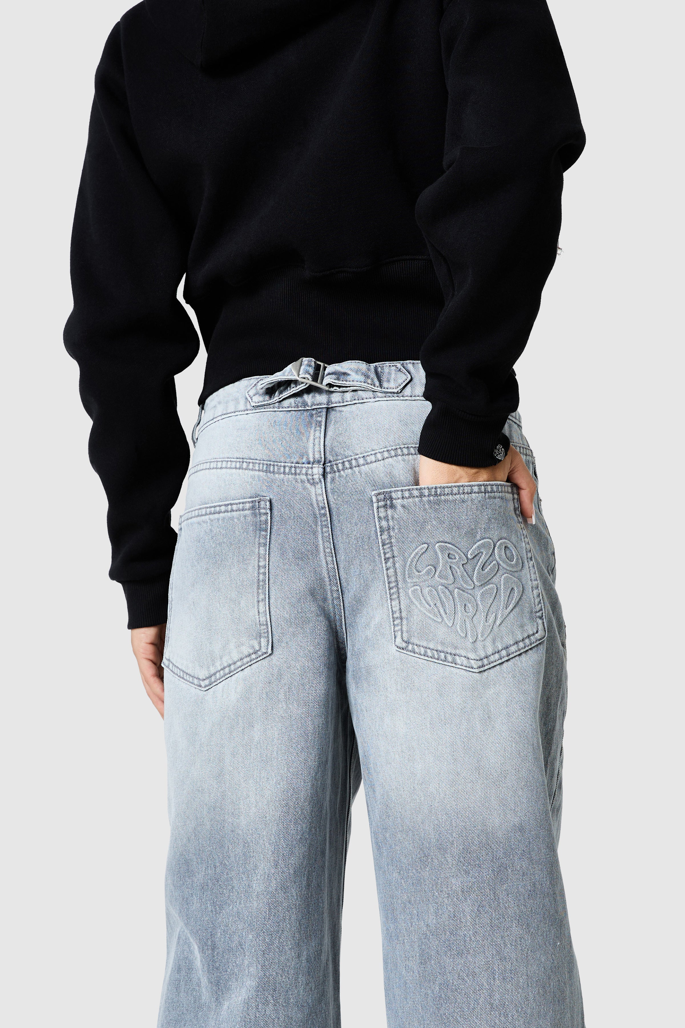 Womens Ashley Jean - Light Grey - Image 3