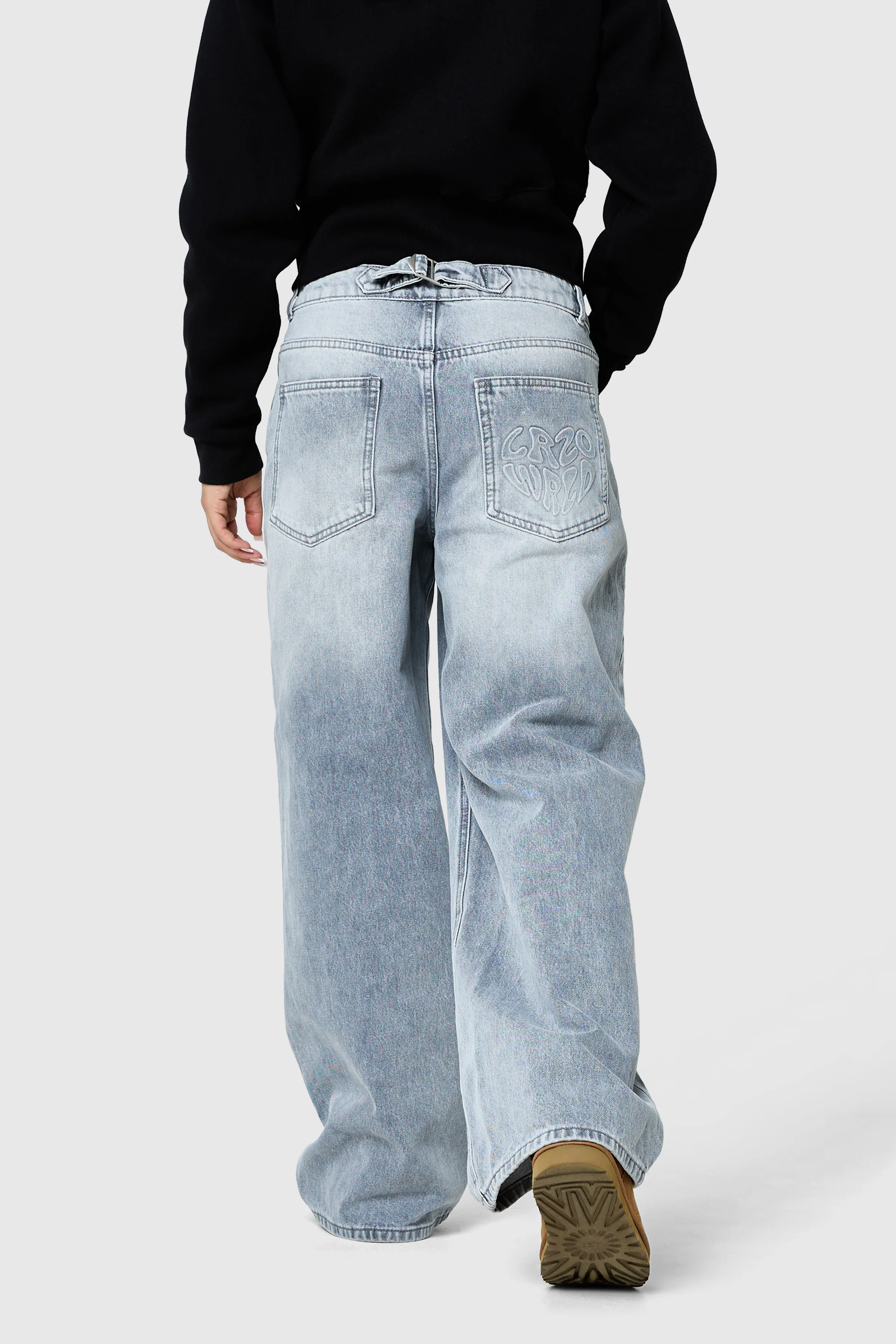 Womens Ashley Jean - Light Grey - Image 5