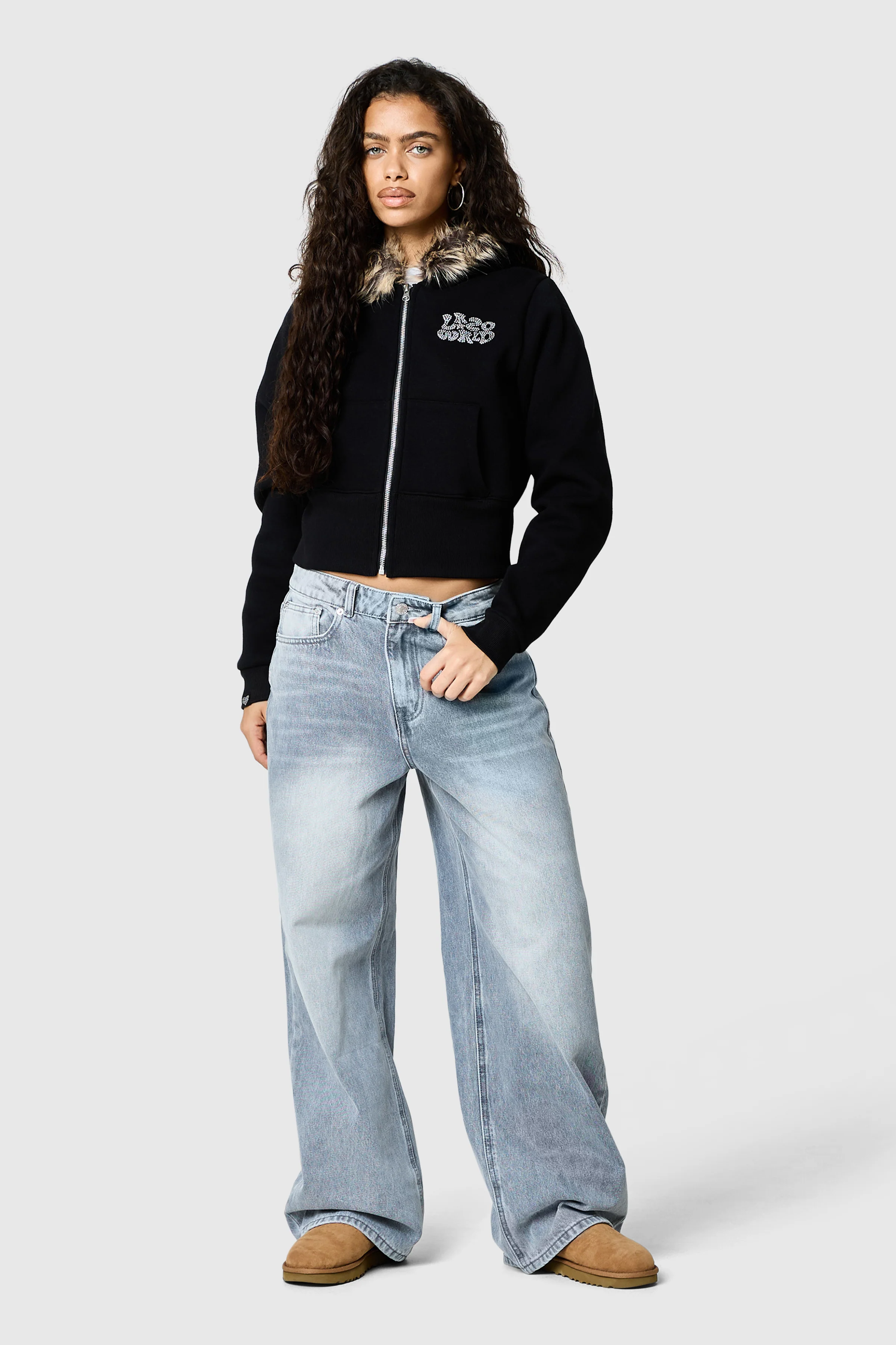 Womens Ashley Jean - Light Grey - Image 6