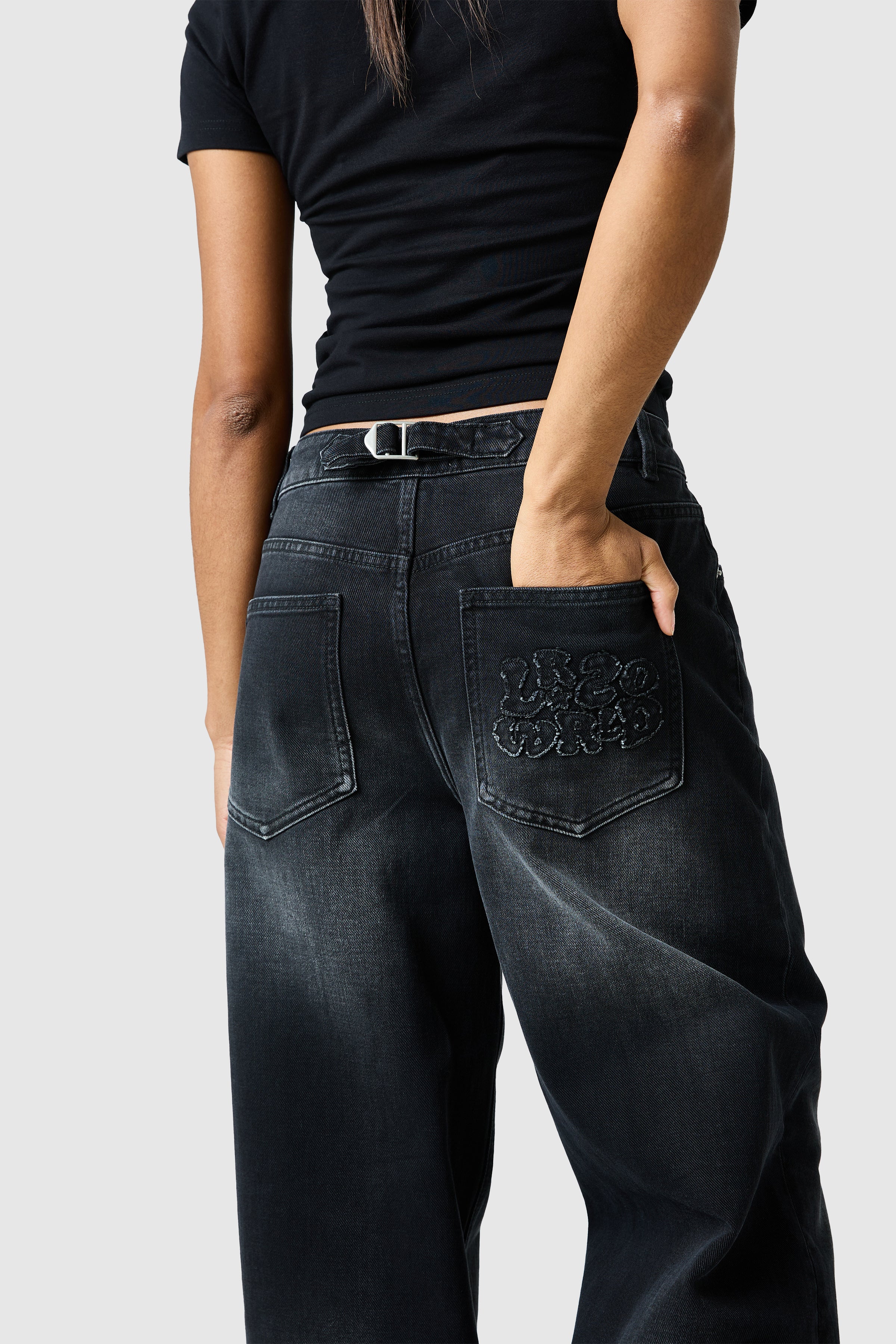 Womens Brooke Jean - Black Denim - Image 6