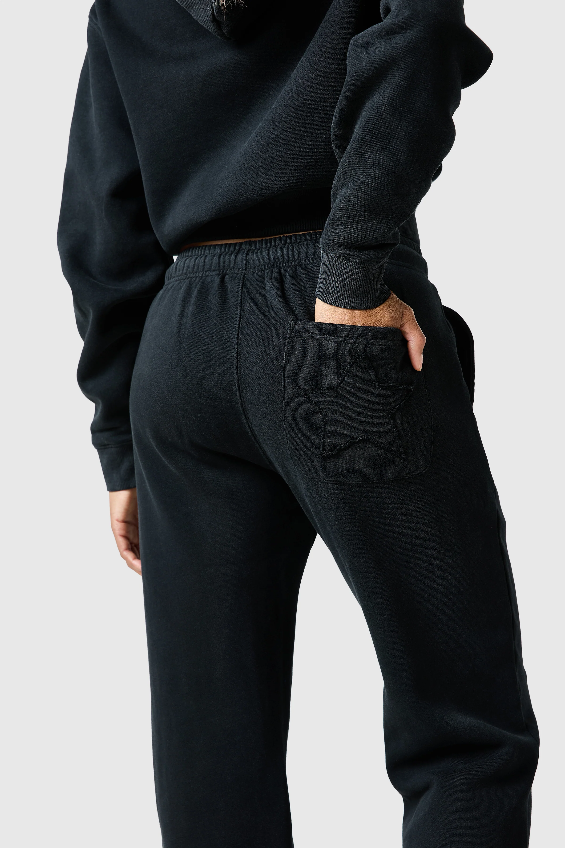 Womens Lrzo Wrld Applique Tracksuit - Black - Image 12