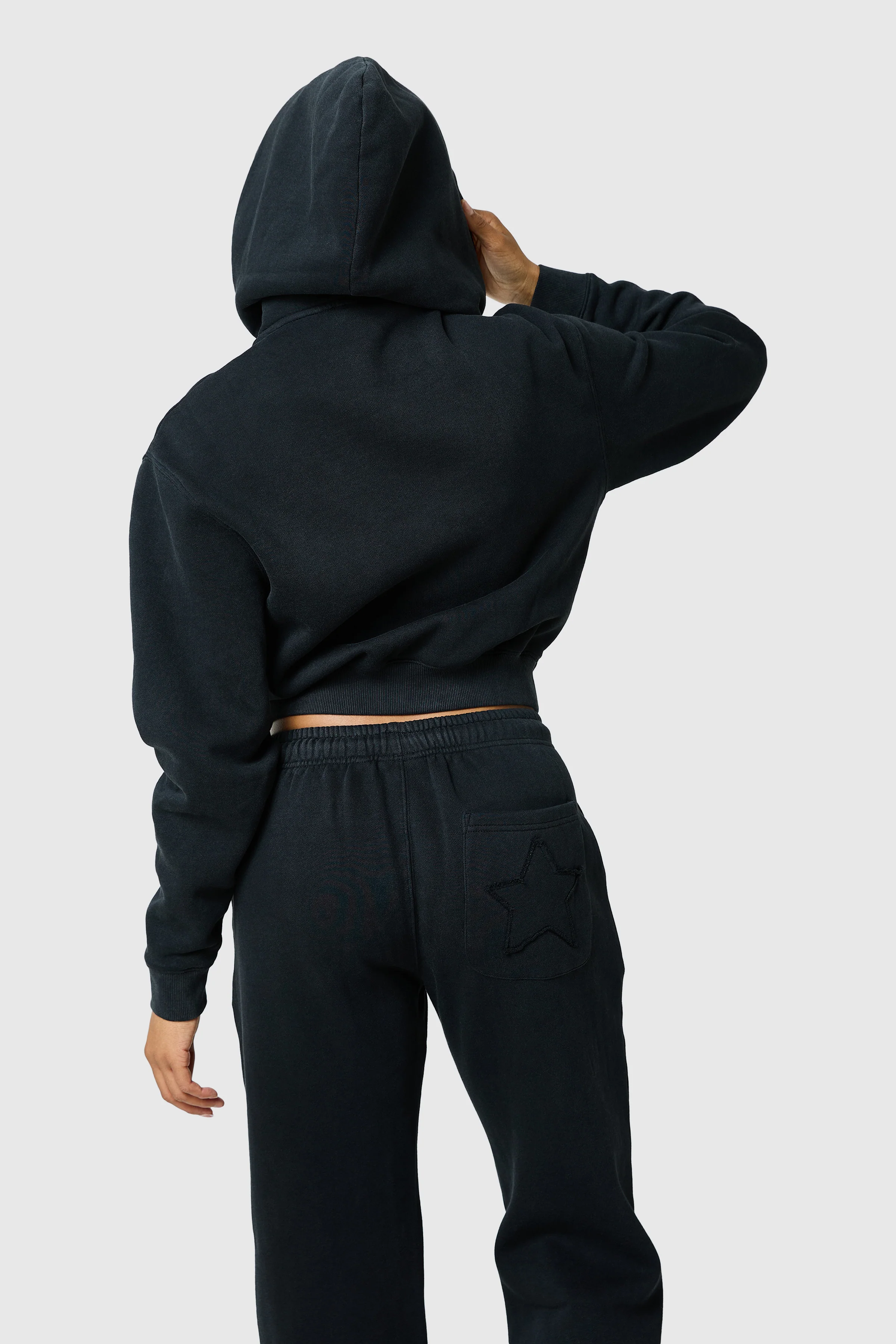 Womens Lrzo Wrld Applique Tracksuit - Black - Image 6