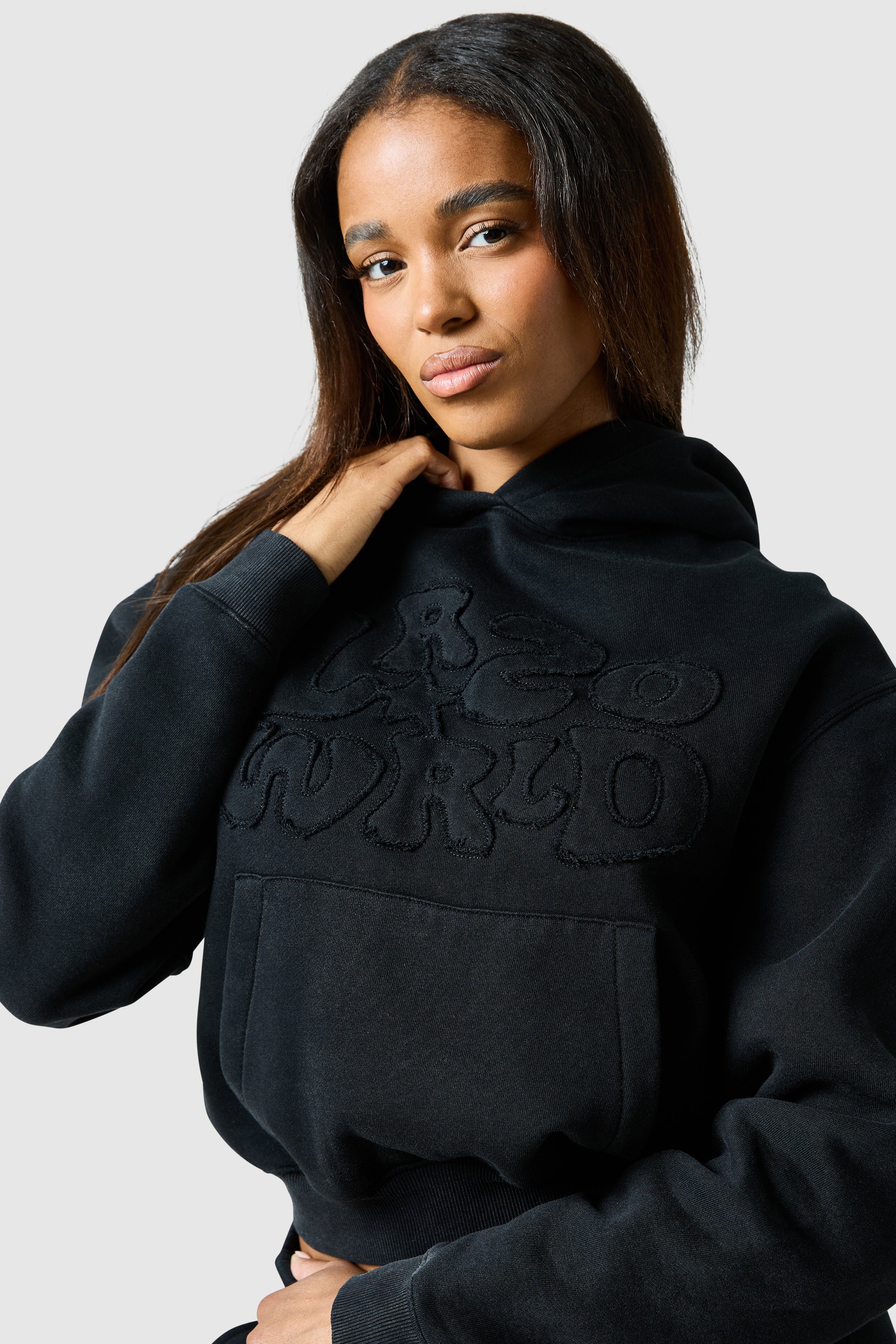 Womens Lrzo Wrld Applique Tracksuit - Black - Image 7