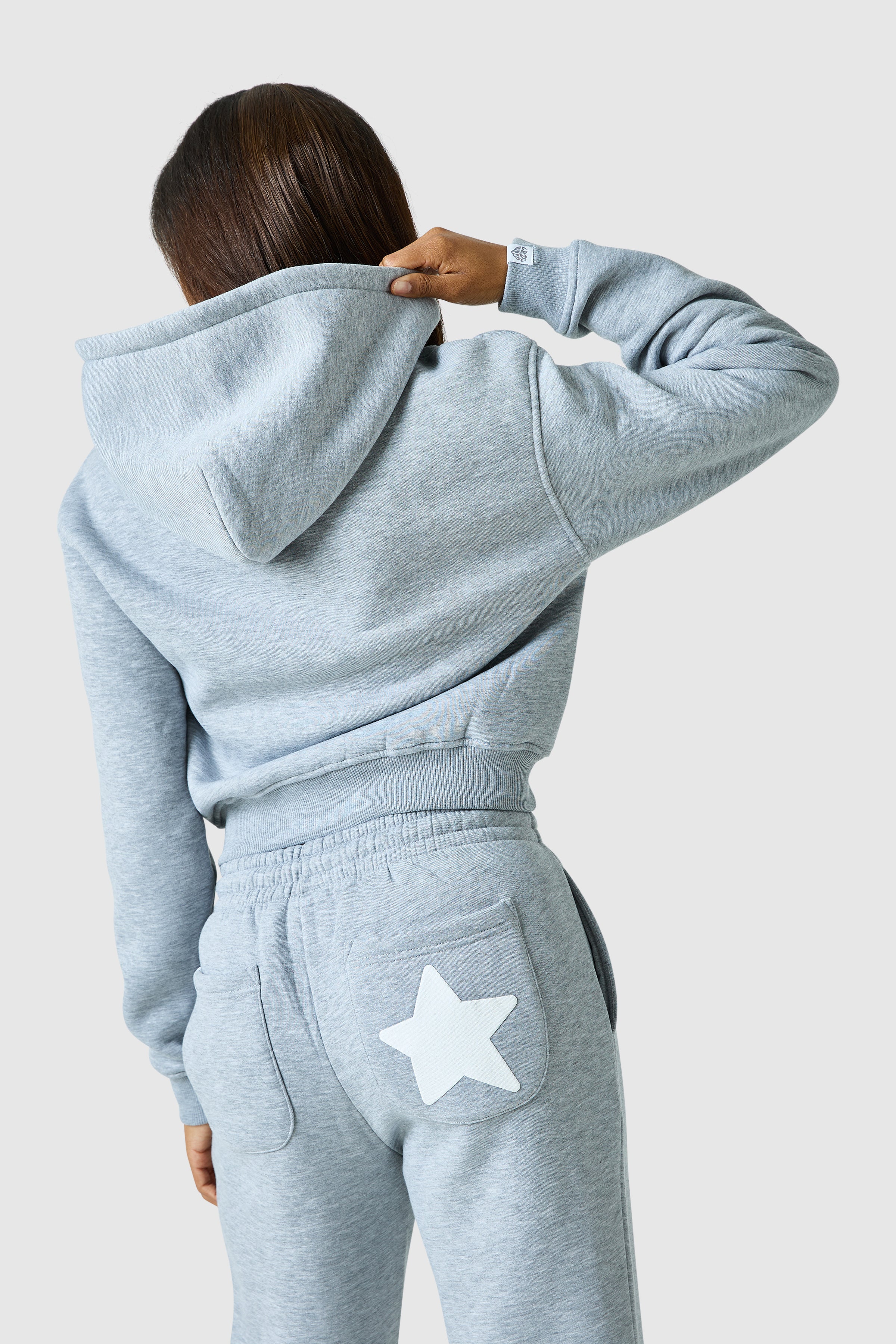 Womens Luna Hood - Grey Marl - Image 3