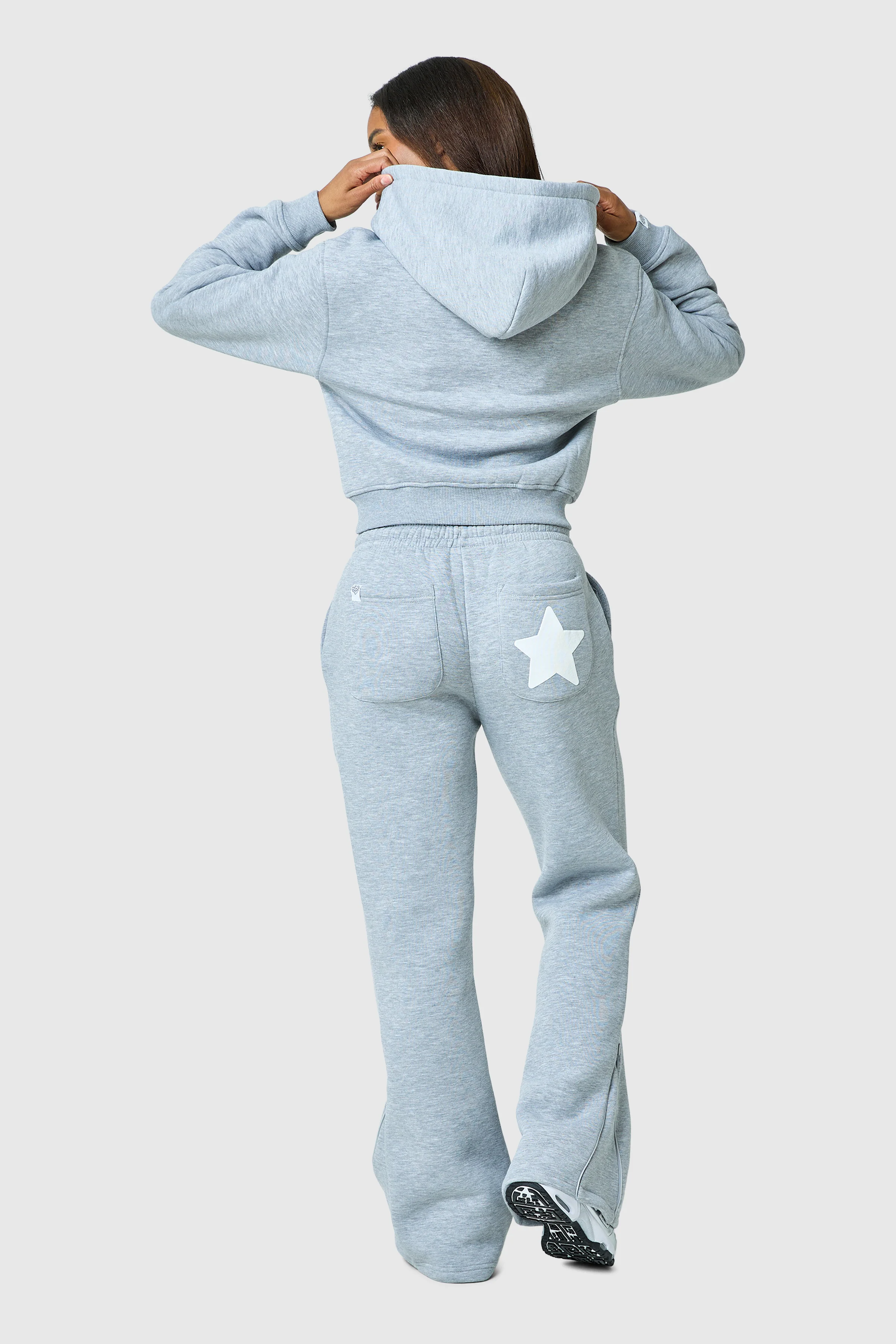 Womens Luna Hood - Grey Marl - Image 5