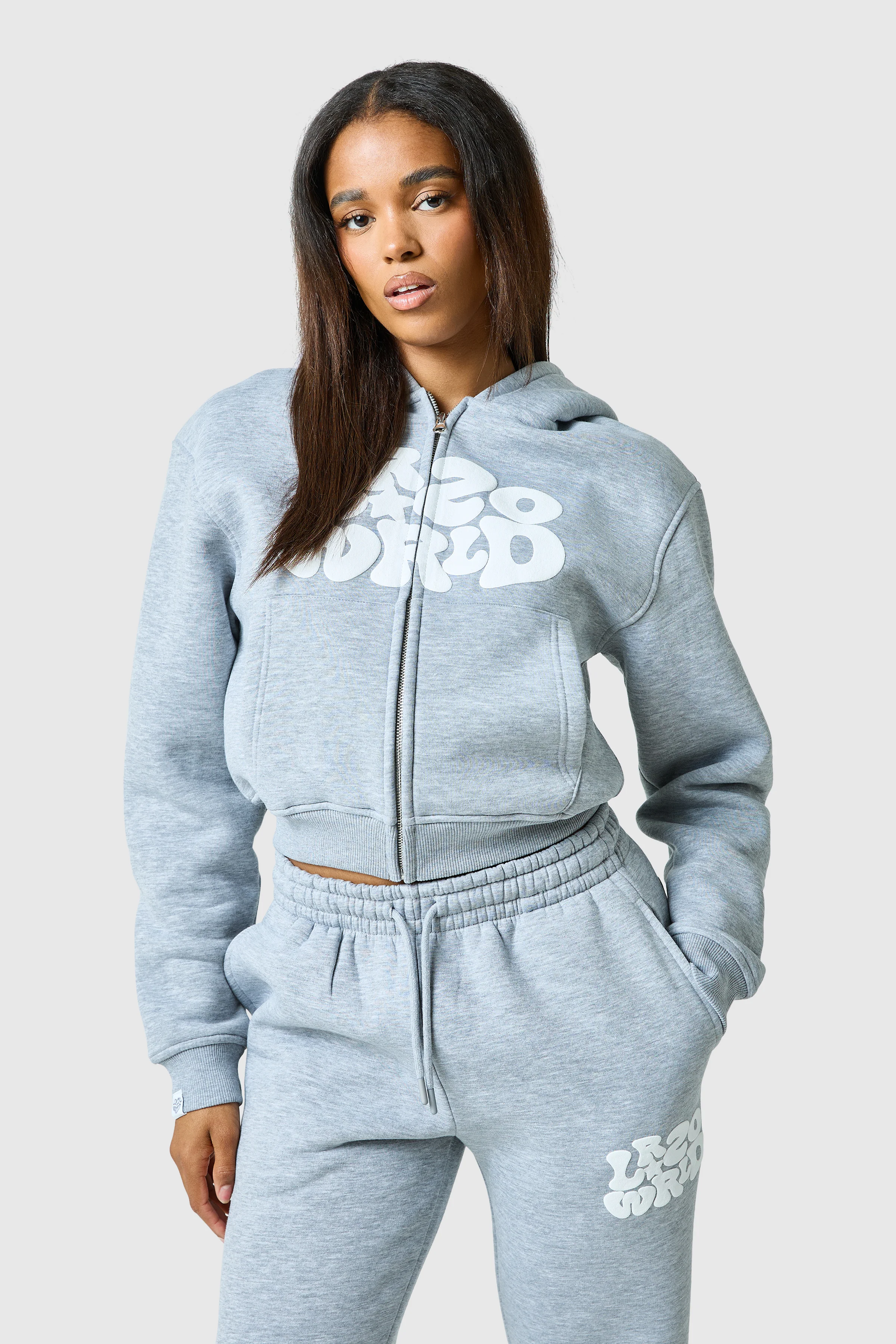 Womens Luna Hood - Grey Marl - Image 6
