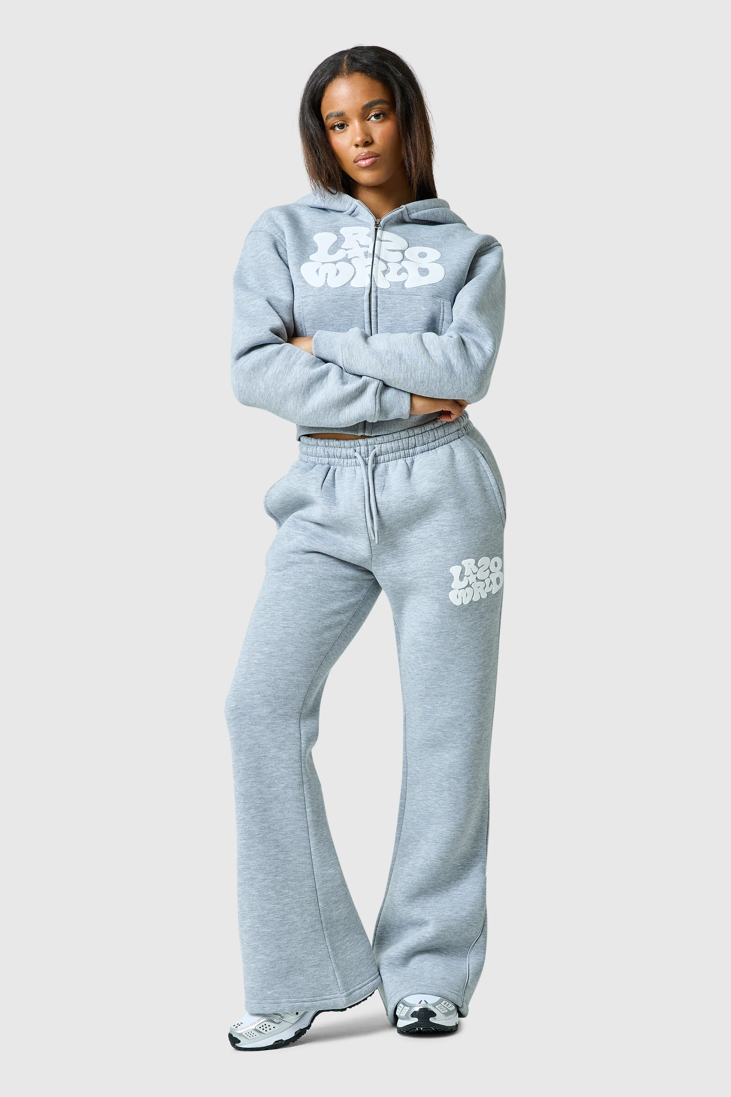 Womens Luna Jogger - Grey Marl - Image 7