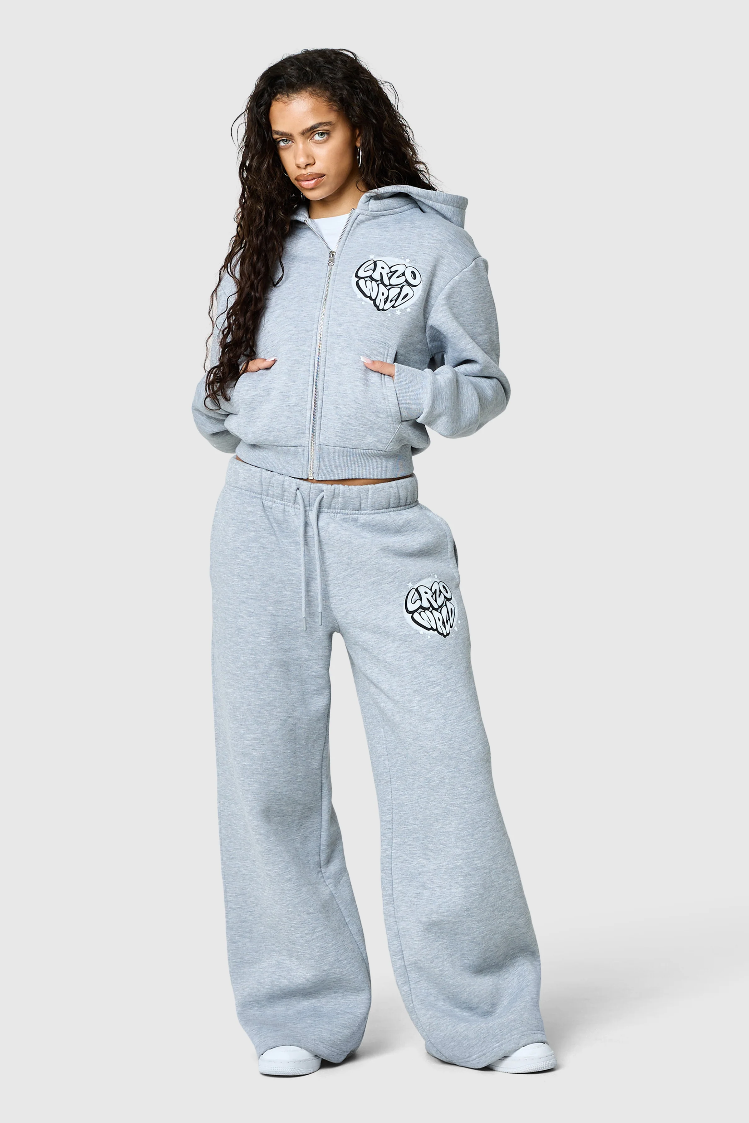 Womens Nova Tracksuit - Grey Marl - Image 10