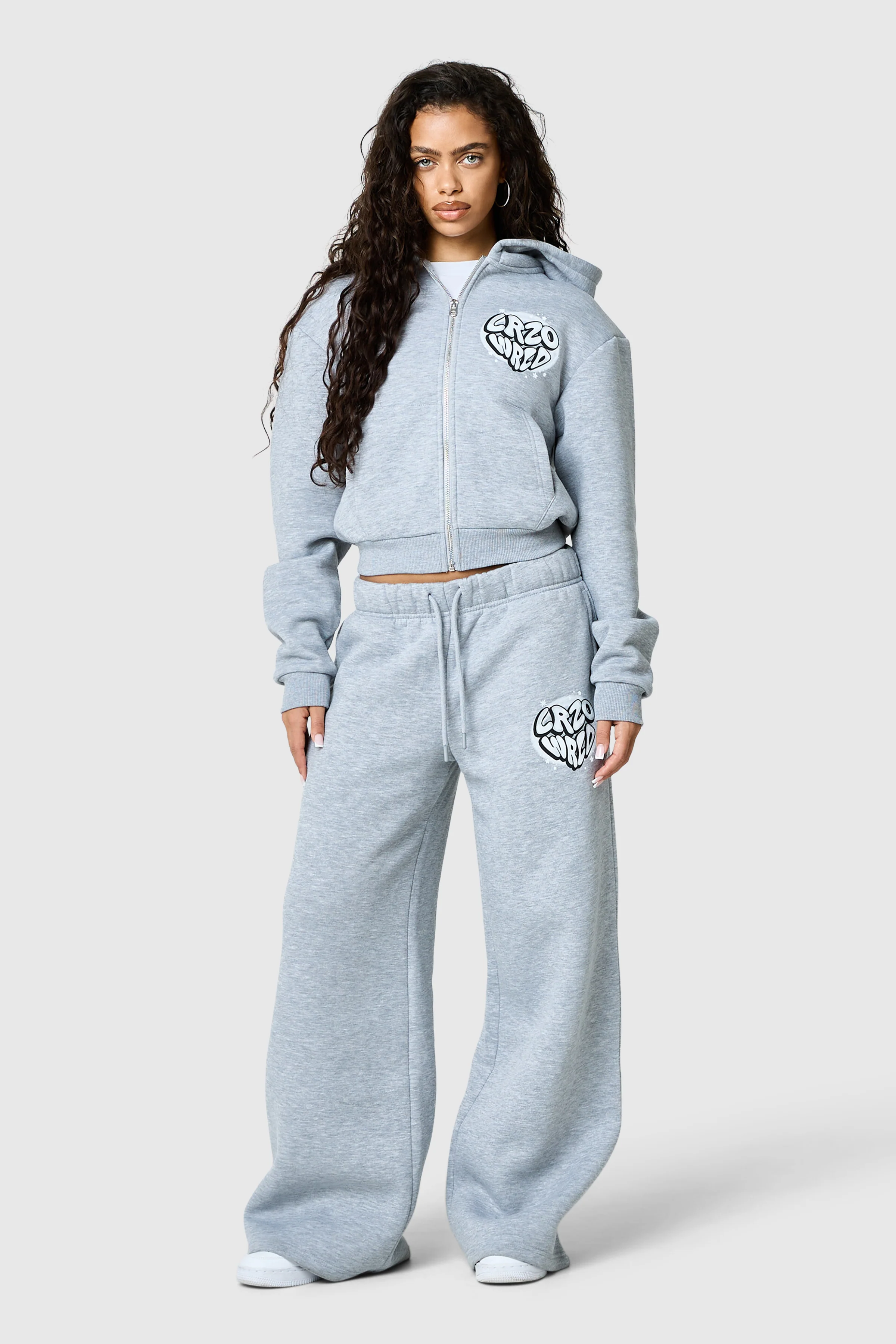 Womens Nova Tracksuit - Grey Marl - Image 12